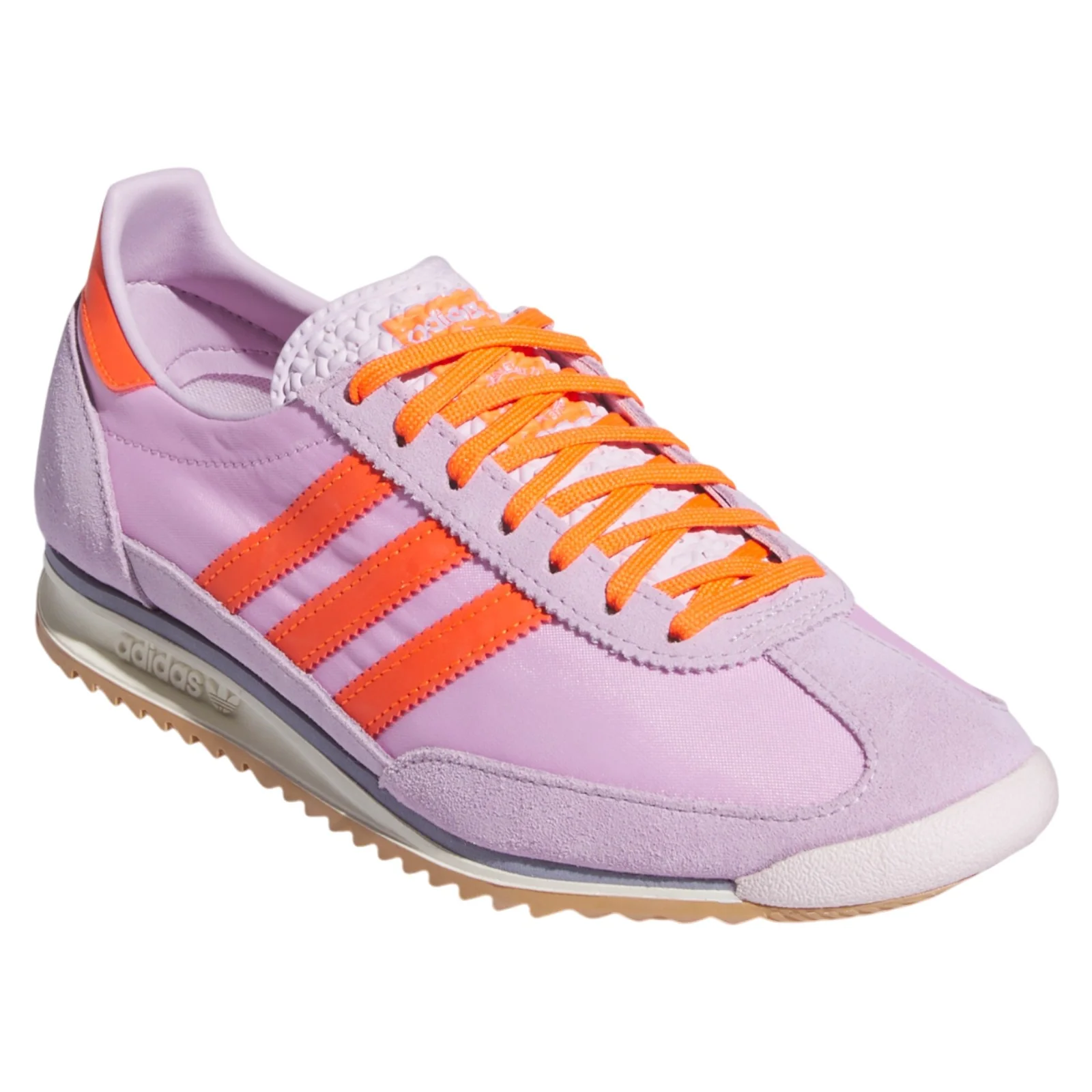 adidas Originals Womens SL 72 OG Shoes Ice Lavender / Impact Orange - Image 2