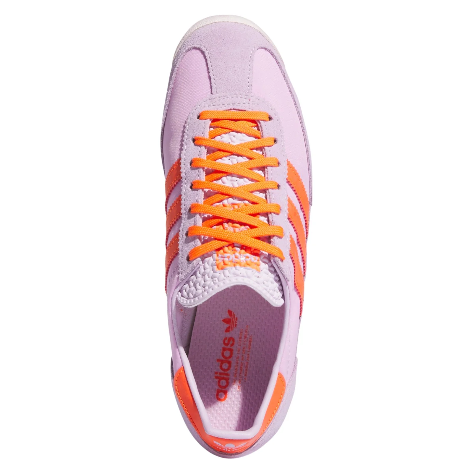 adidas Originals Womens SL 72 OG Shoes Ice Lavender / Impact Orange - Image 6