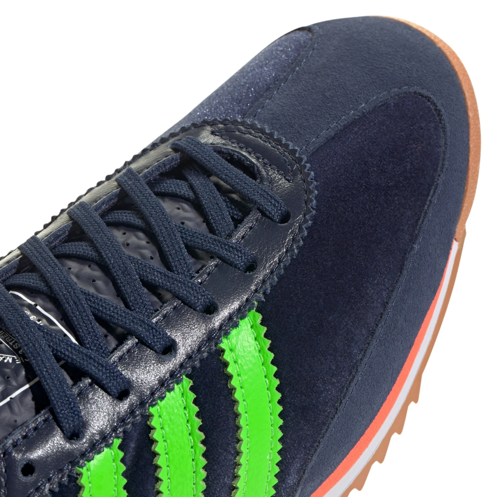 adidas Originals Womens SL 72 OG Shoes - Night Indigo / Solar Green - Image 4