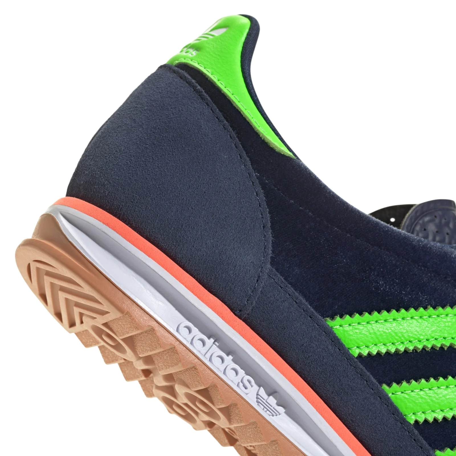 adidas Originals Womens SL 72 OG Shoes - Night Indigo / Solar Green - Image 5