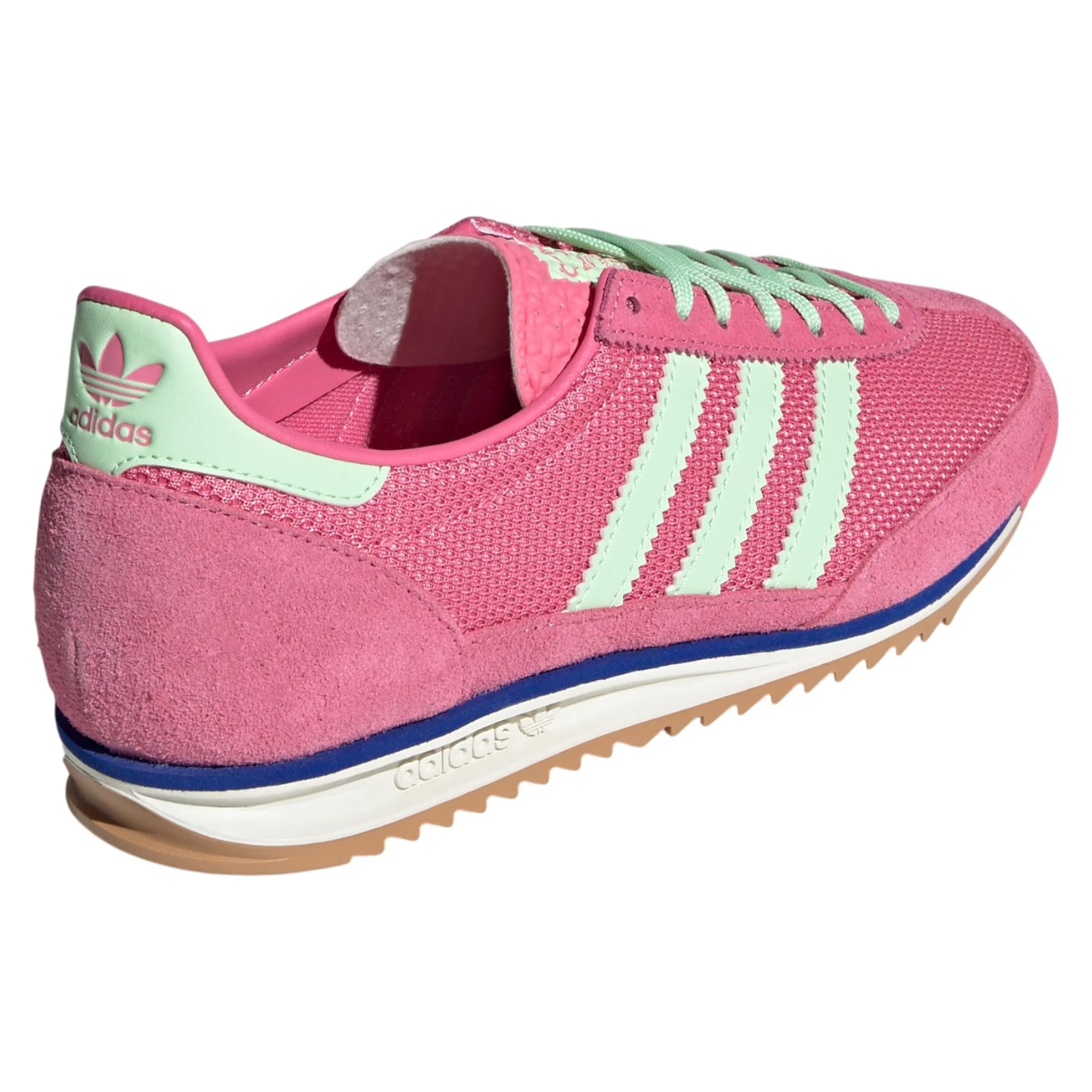 adidas Originals Womens SL 72 OG Shoes - Pink Fusion / Semi Green - Image 3