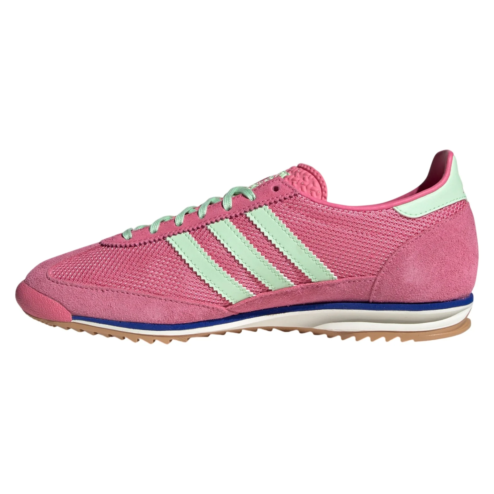 adidas Originals Womens SL 72 OG Shoes - Pink Fusion / Semi Green - Image 8