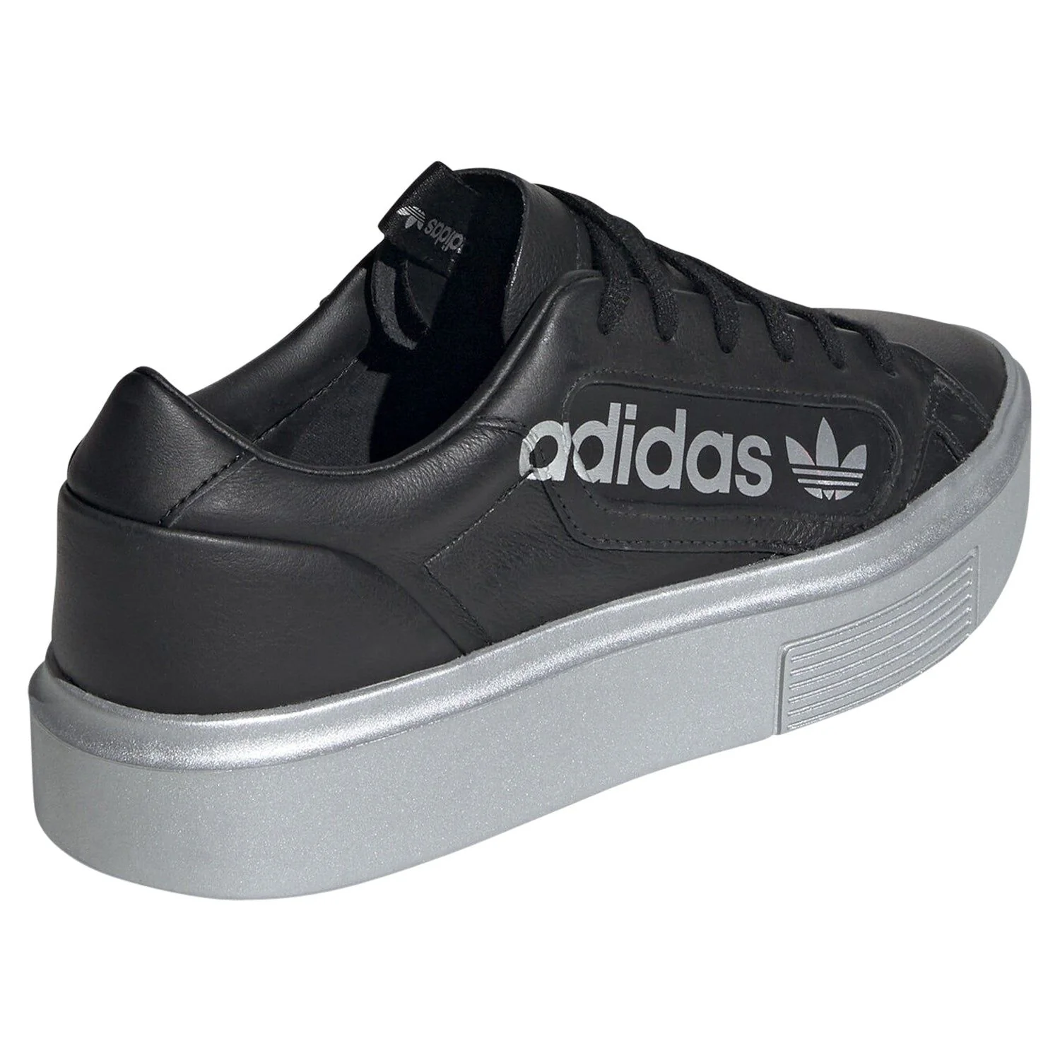 adidas Originals Womens Sleek Super Shoes - Black/Silver - Image 3