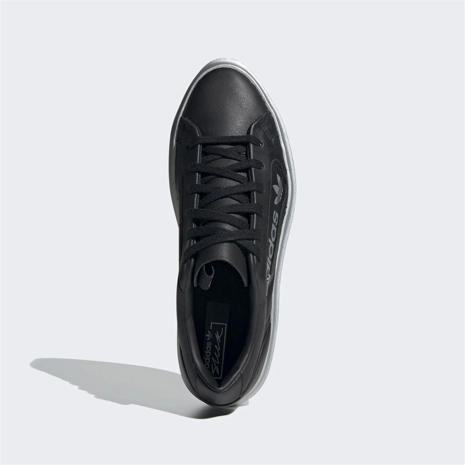 adidas Originals Womens Sleek Super Shoes - Black/Silver - Image 4