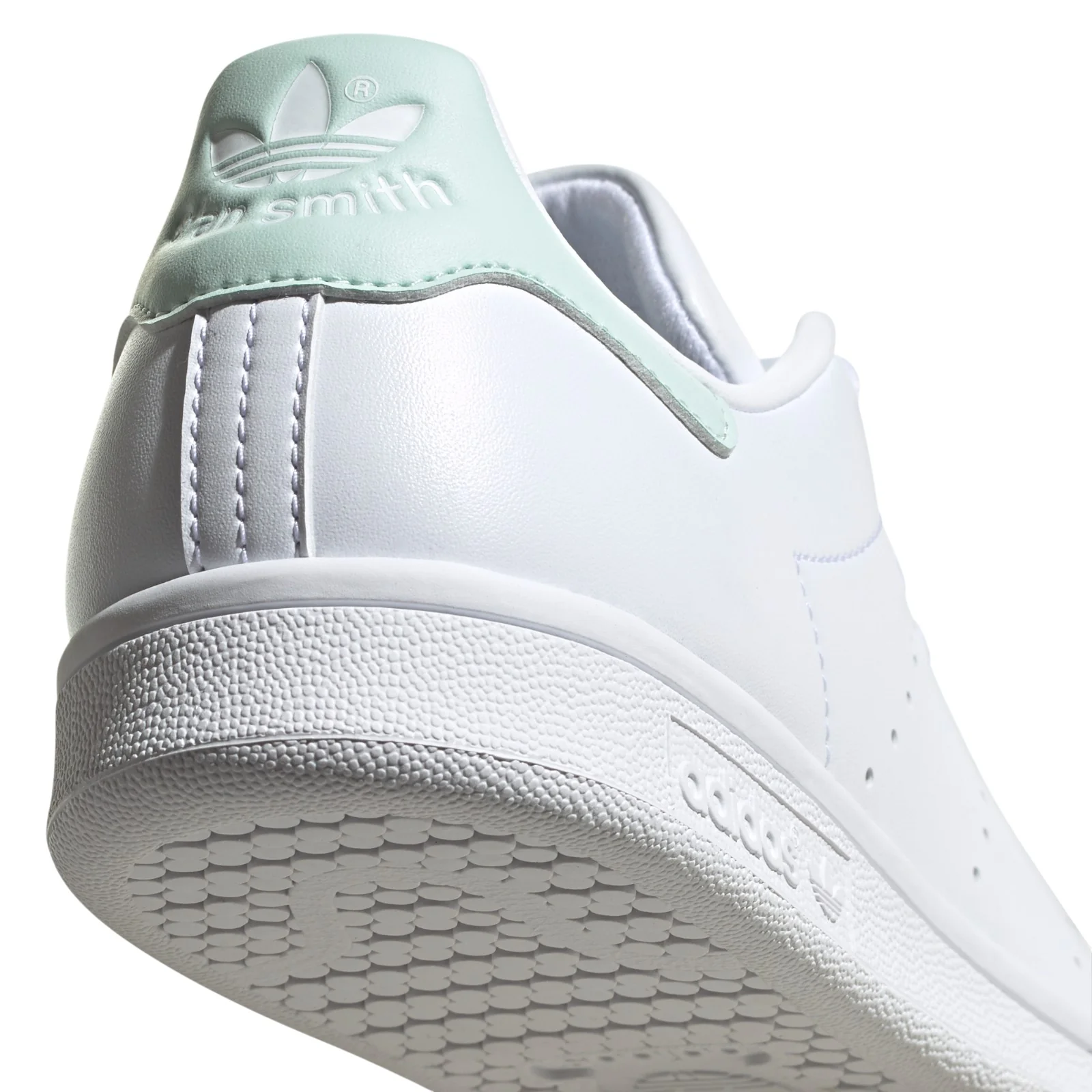 adidas Originals Womens Stan Smith Shoes - Cloud White / Dash Green - Image 4