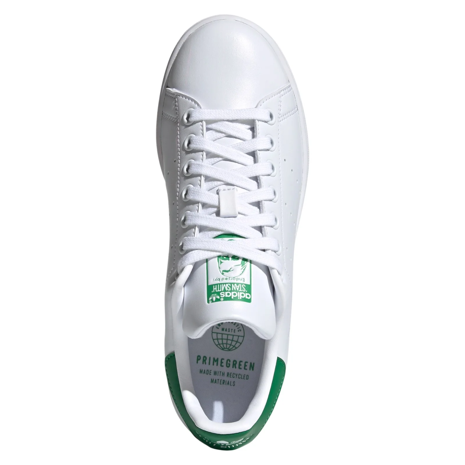 adidas Originals Womens Stan Smith Shoes - Cloud White / Green - Image 6