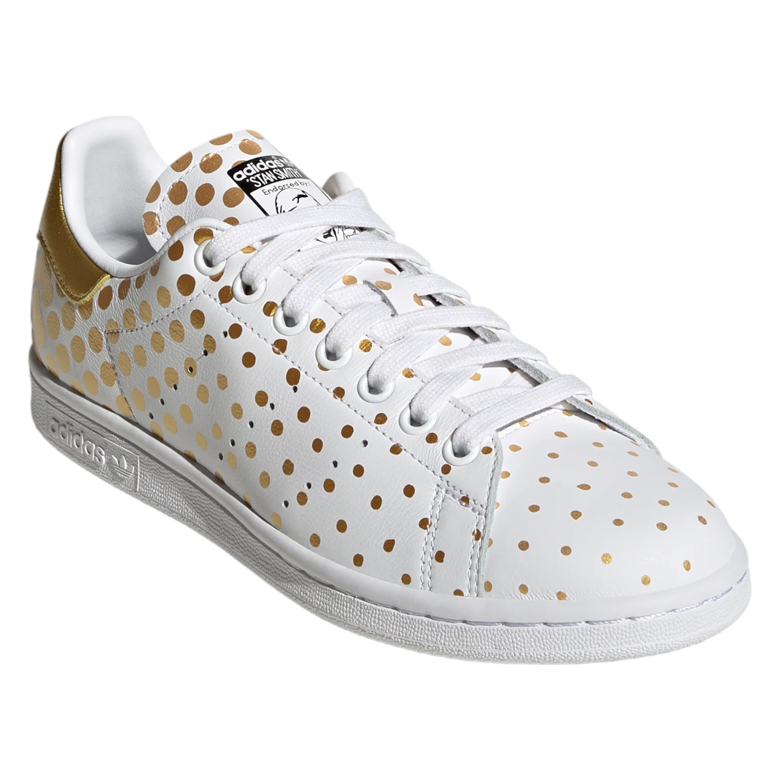 adidas Originals Womens Stan Smith Shoes - White Gold - Image 2