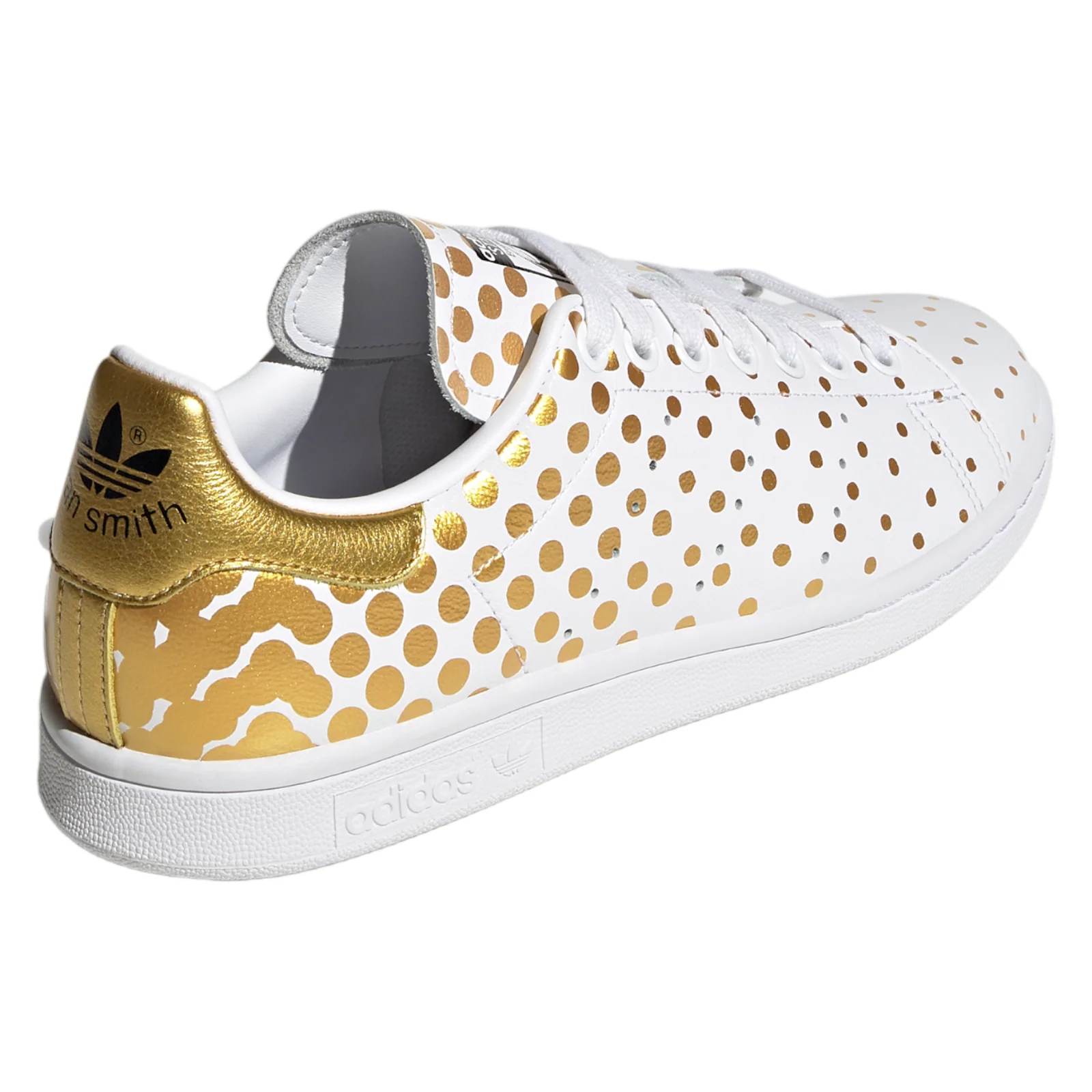 adidas Originals Womens Stan Smith Shoes - White Gold - Image 3