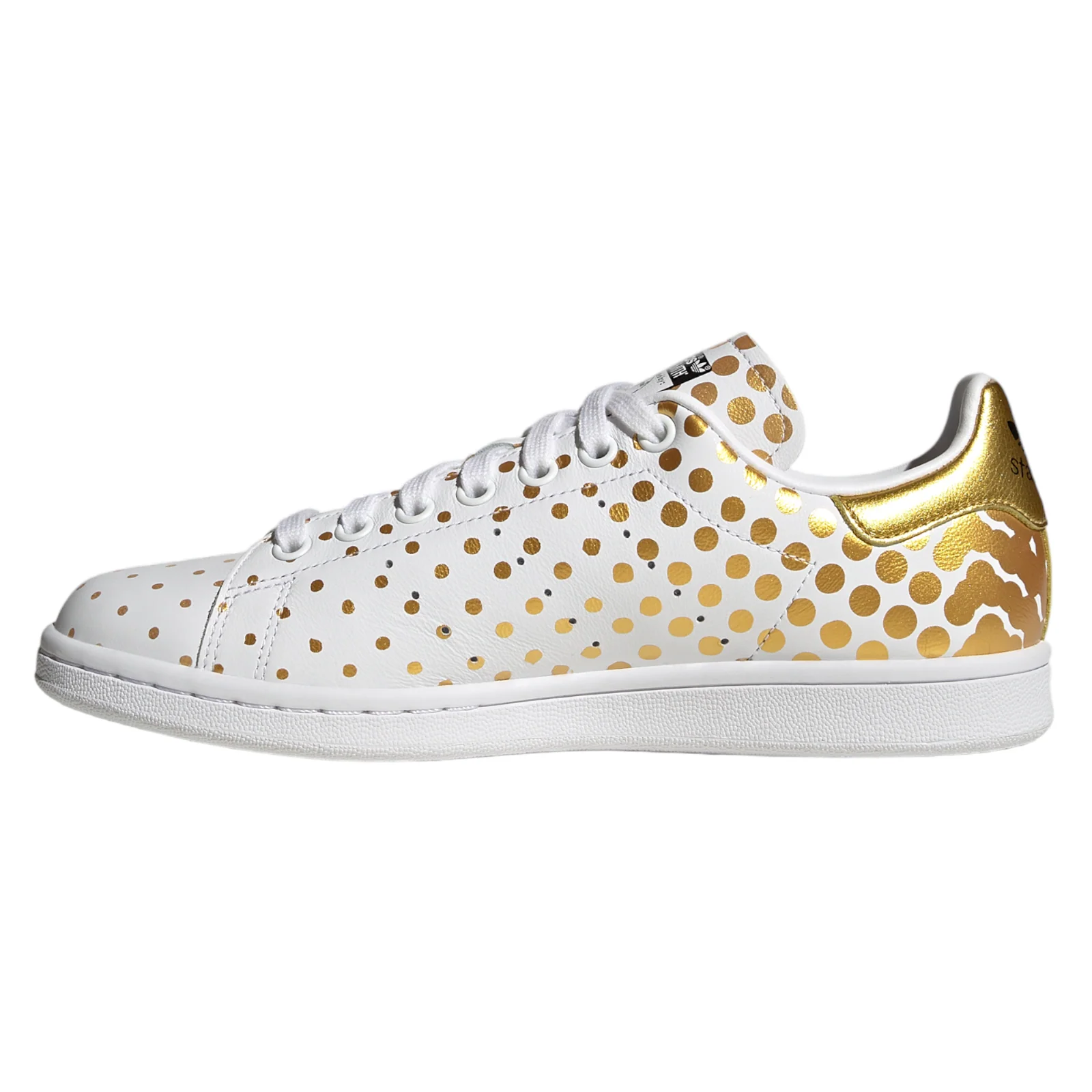adidas Originals Womens Stan Smith Shoes - White Gold - Image 6