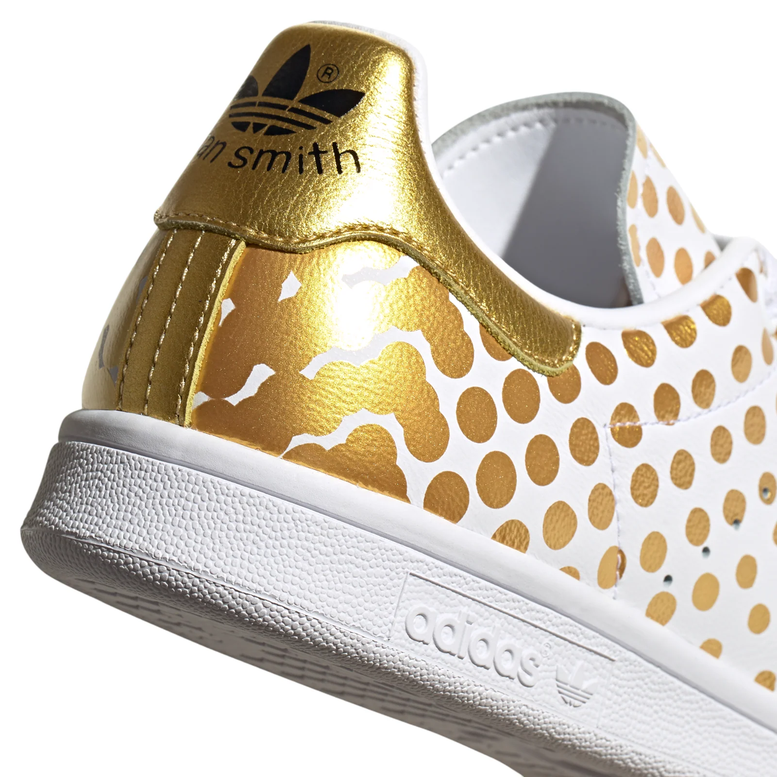 adidas Originals Womens Stan Smith Shoes - White Gold - Image 7
