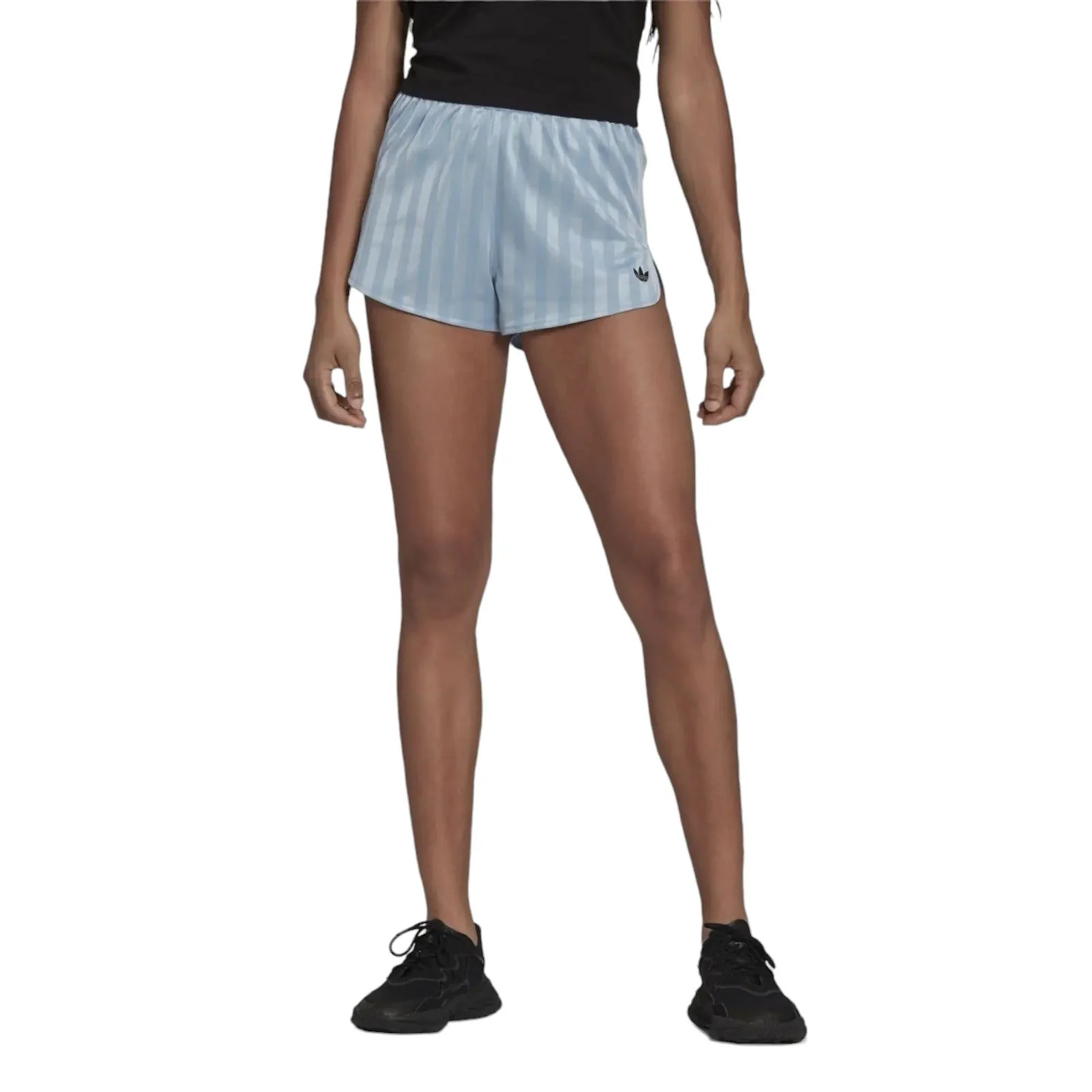 adidas Originals Womens Striped Shorts - Blue