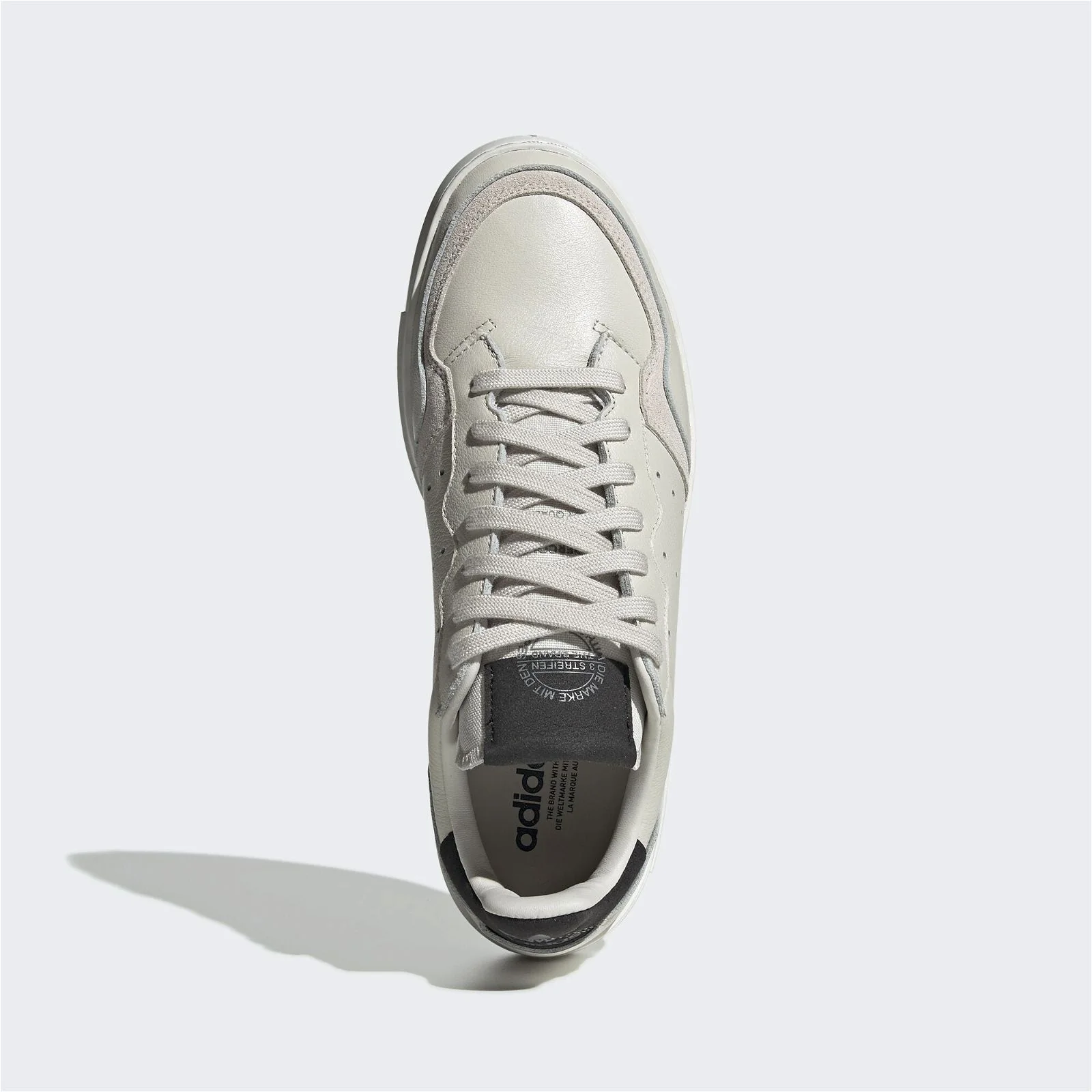 adidas Originals Womens Supercourt Shoes - White & Black - Image 4