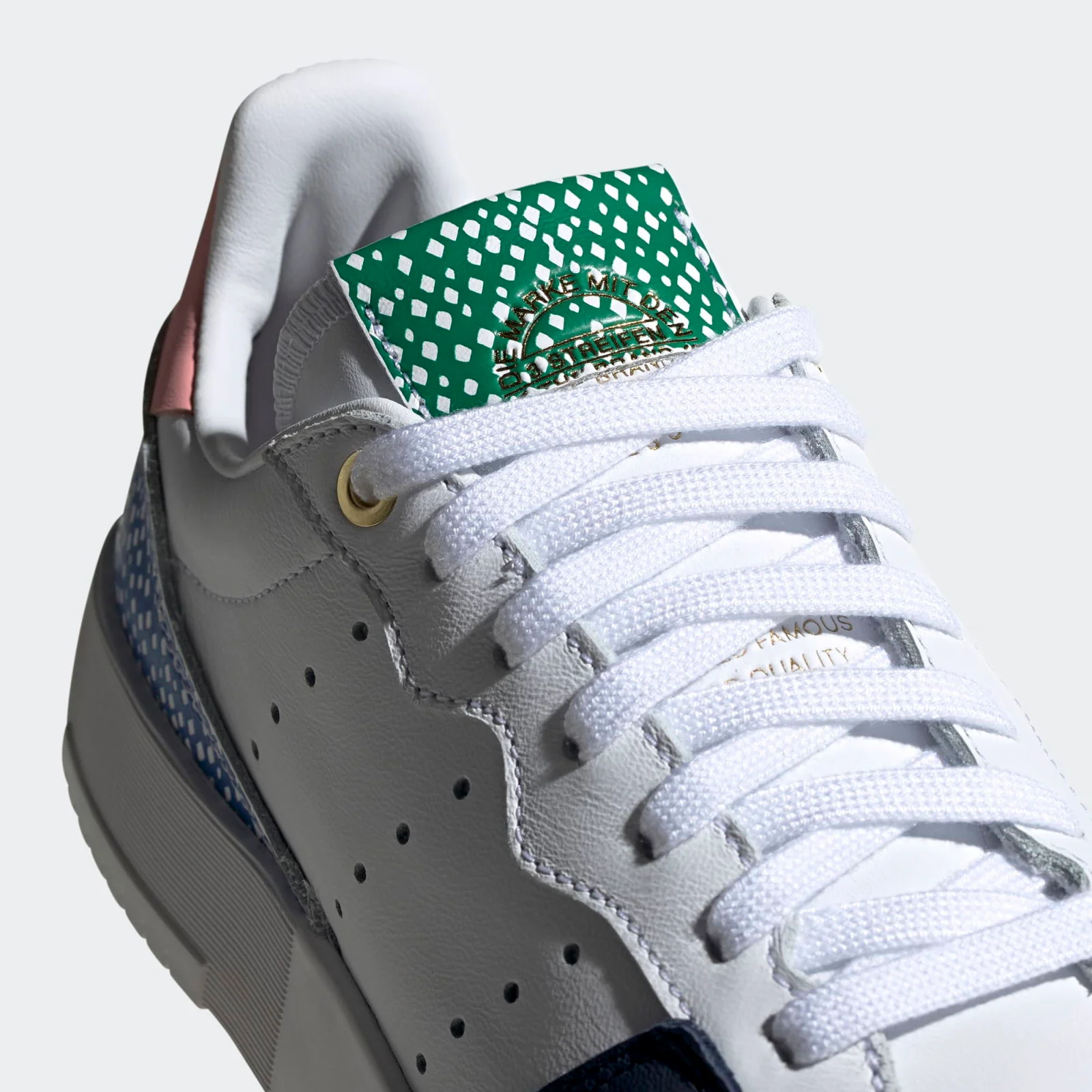 adidas Originals Womens Supercourt x Her Studio London Shoes - Diamond Print - Image 4