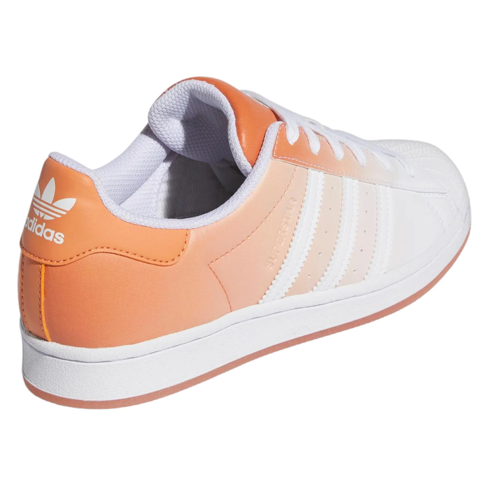 adidas Originals Womens Superstar Gradient Copper Shoes - White / Orange - Image 3