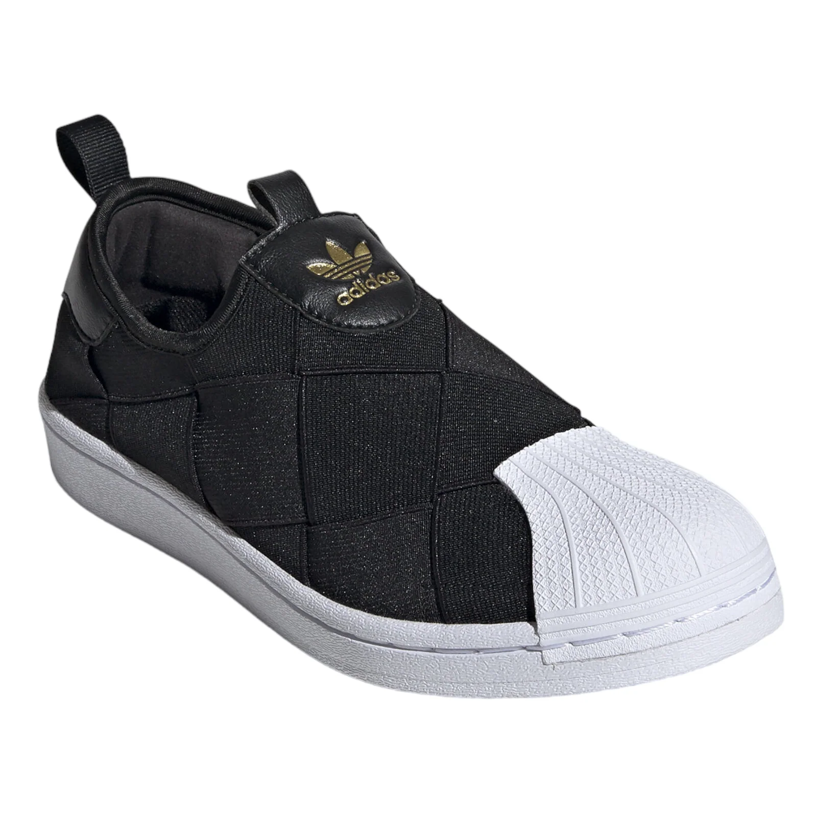 adidas Originals Womens Superstar Slip-on Shoes - Black / White - Image 2