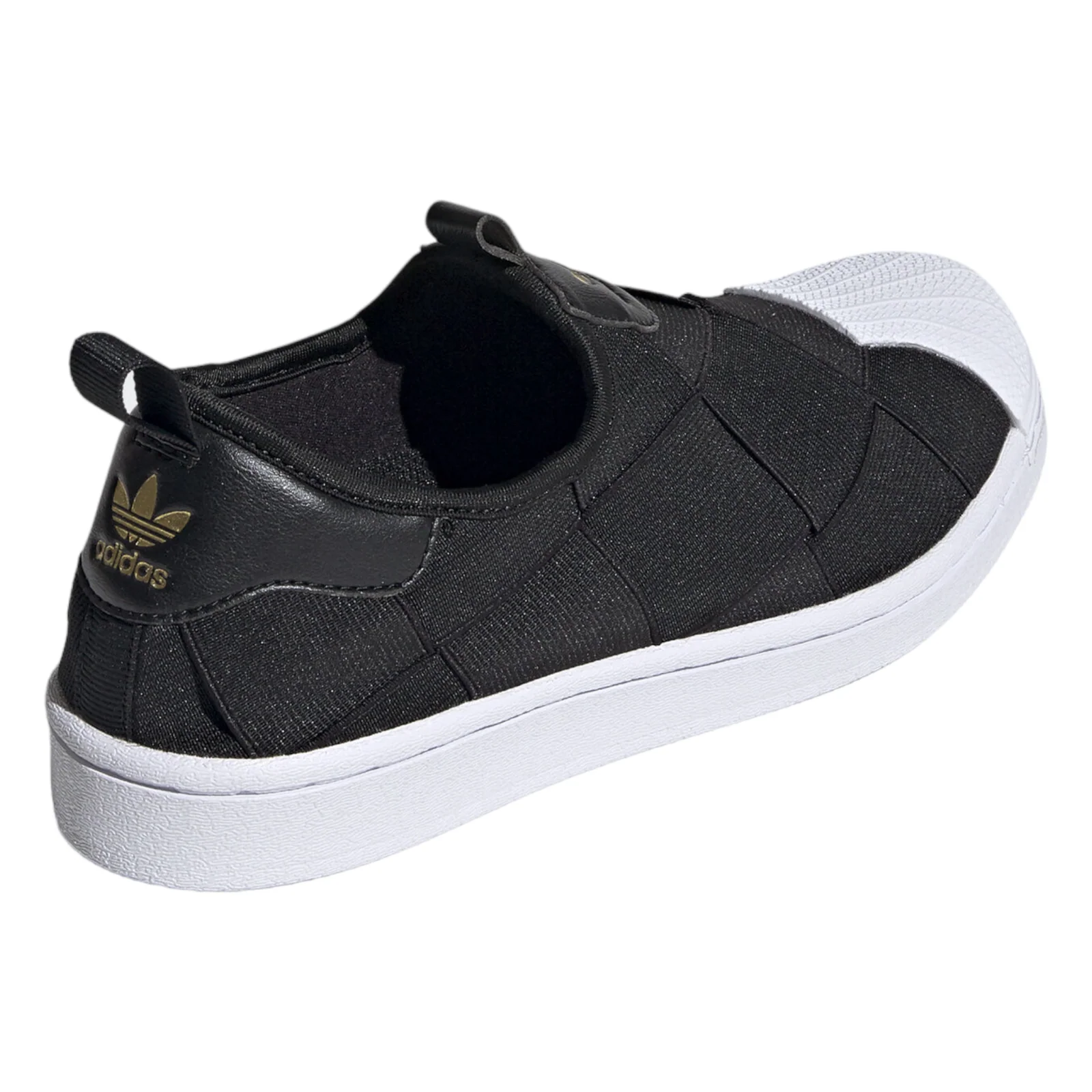 adidas Originals Womens Superstar Slip-on Shoes - Black / White - Image 3