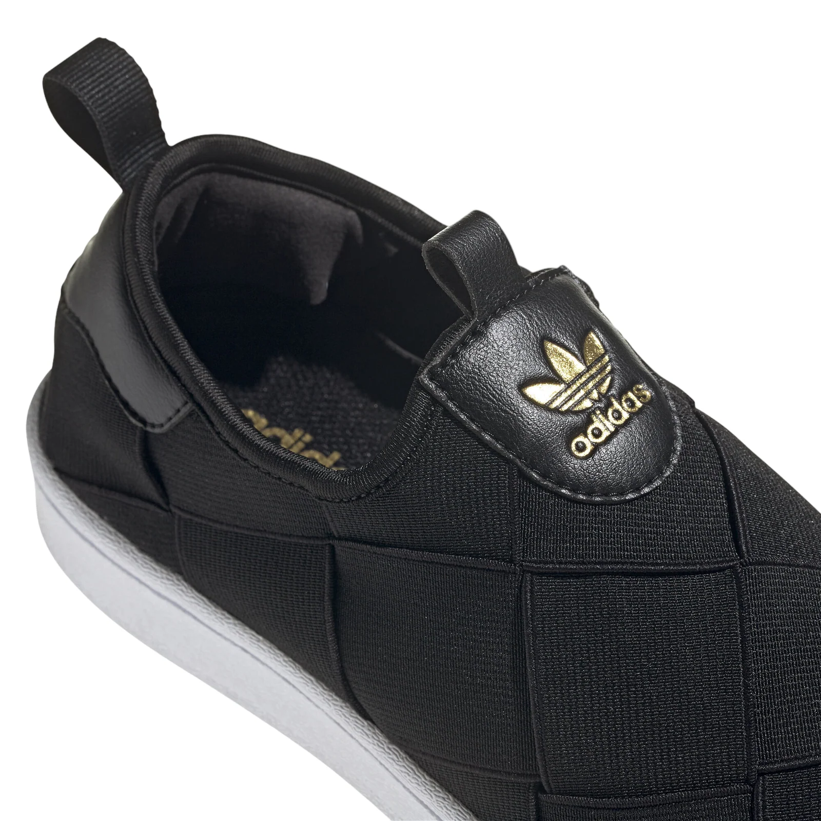 adidas Originals Womens Superstar Slip-on Shoes - Black / White - Image 4