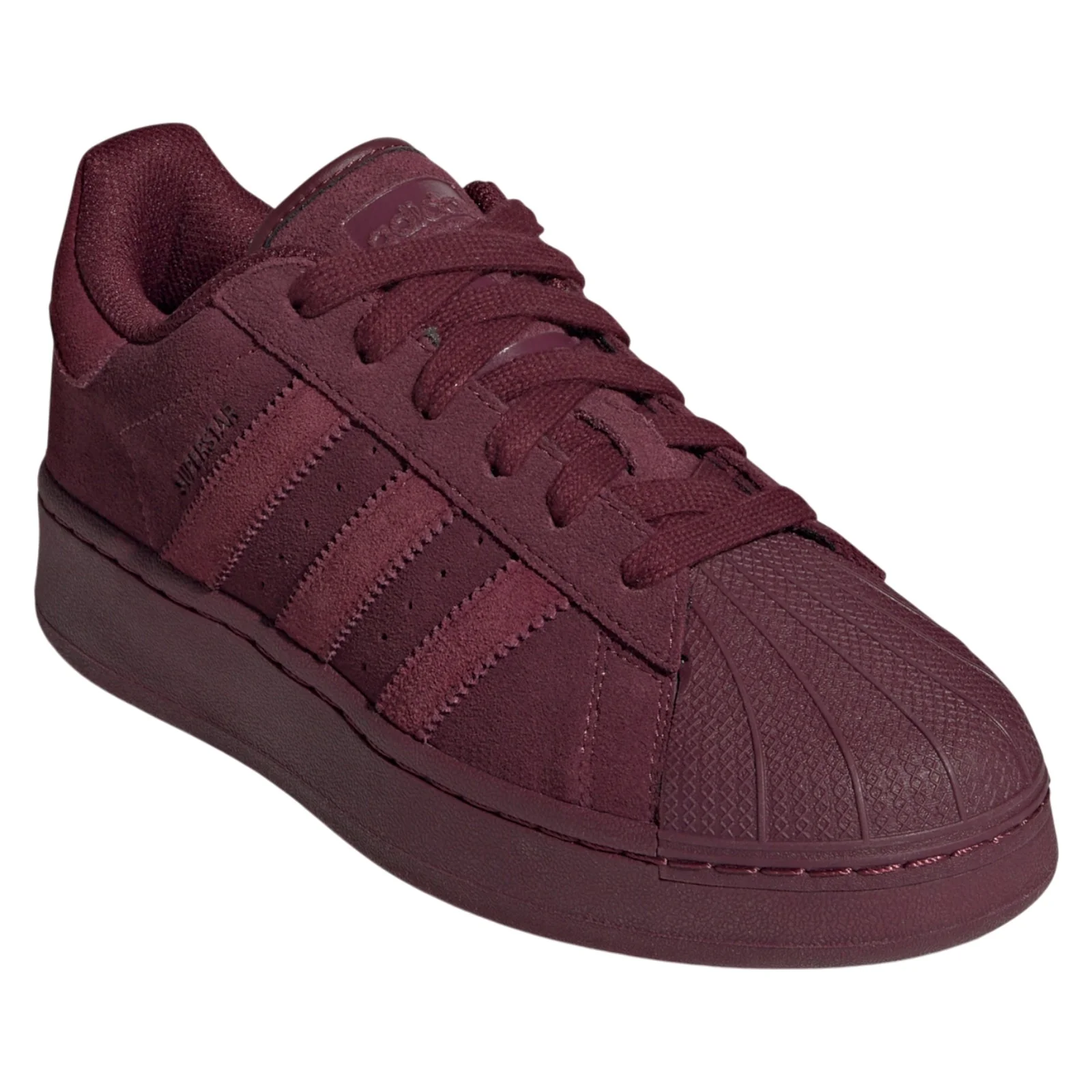 adidas Originals Womens Superstar XLG Shoes - Maroon - Image 2