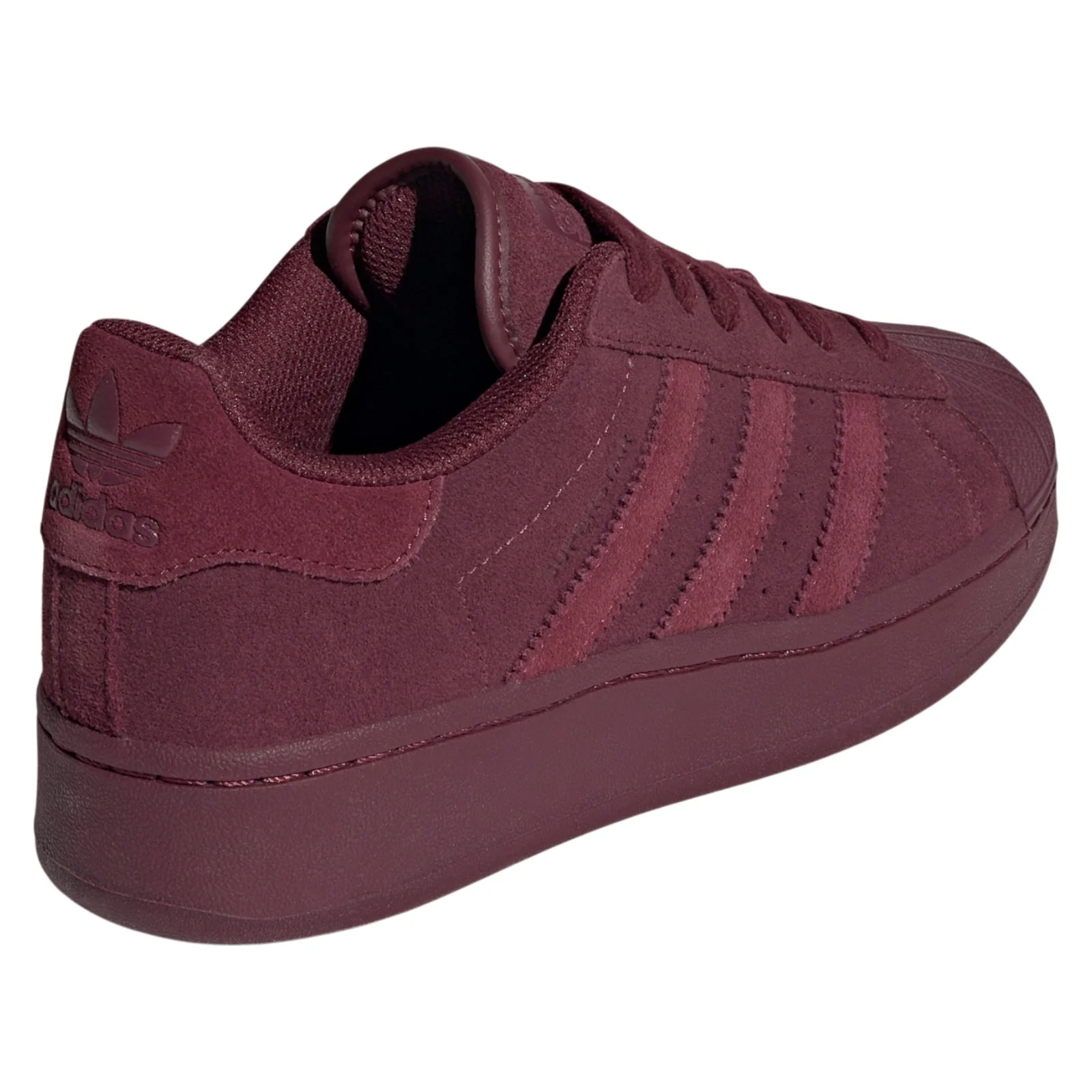 adidas Originals Womens Superstar XLG Shoes - Maroon - Image 3