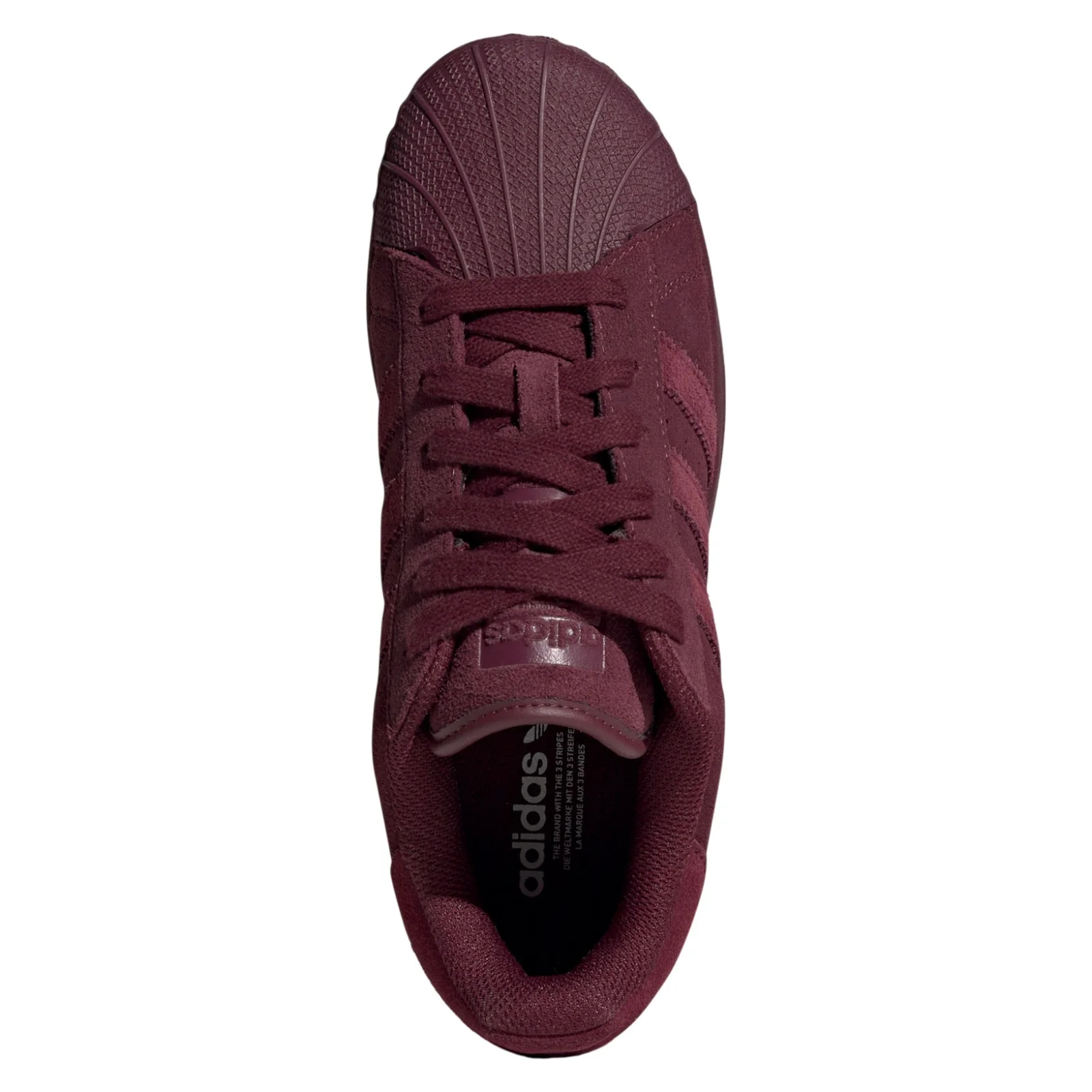 adidas Originals Womens Superstar XLG Shoes - Maroon - Image 4