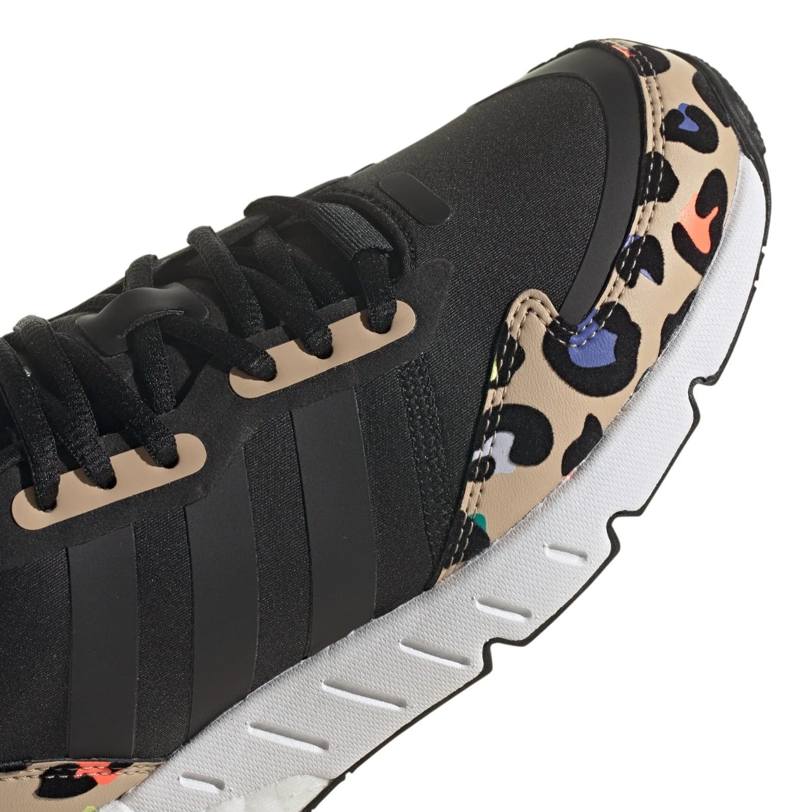 adidas Originals Womens ZX 1K Boost Animal Print Trainers - Black - Image 7