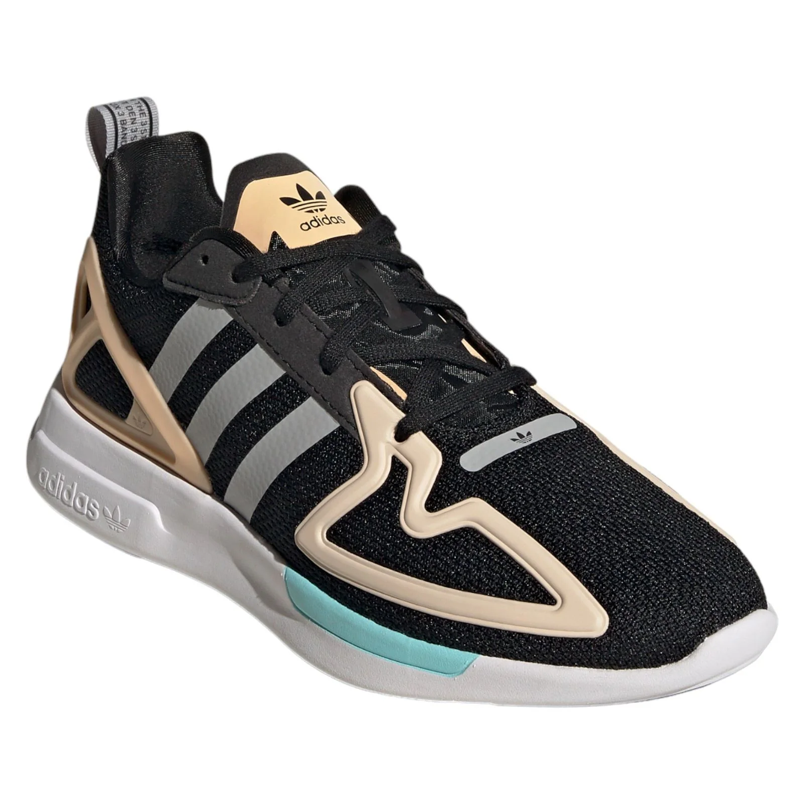 adidas Originals Womens ZX 2K Flux Trainers - Black - Image 2