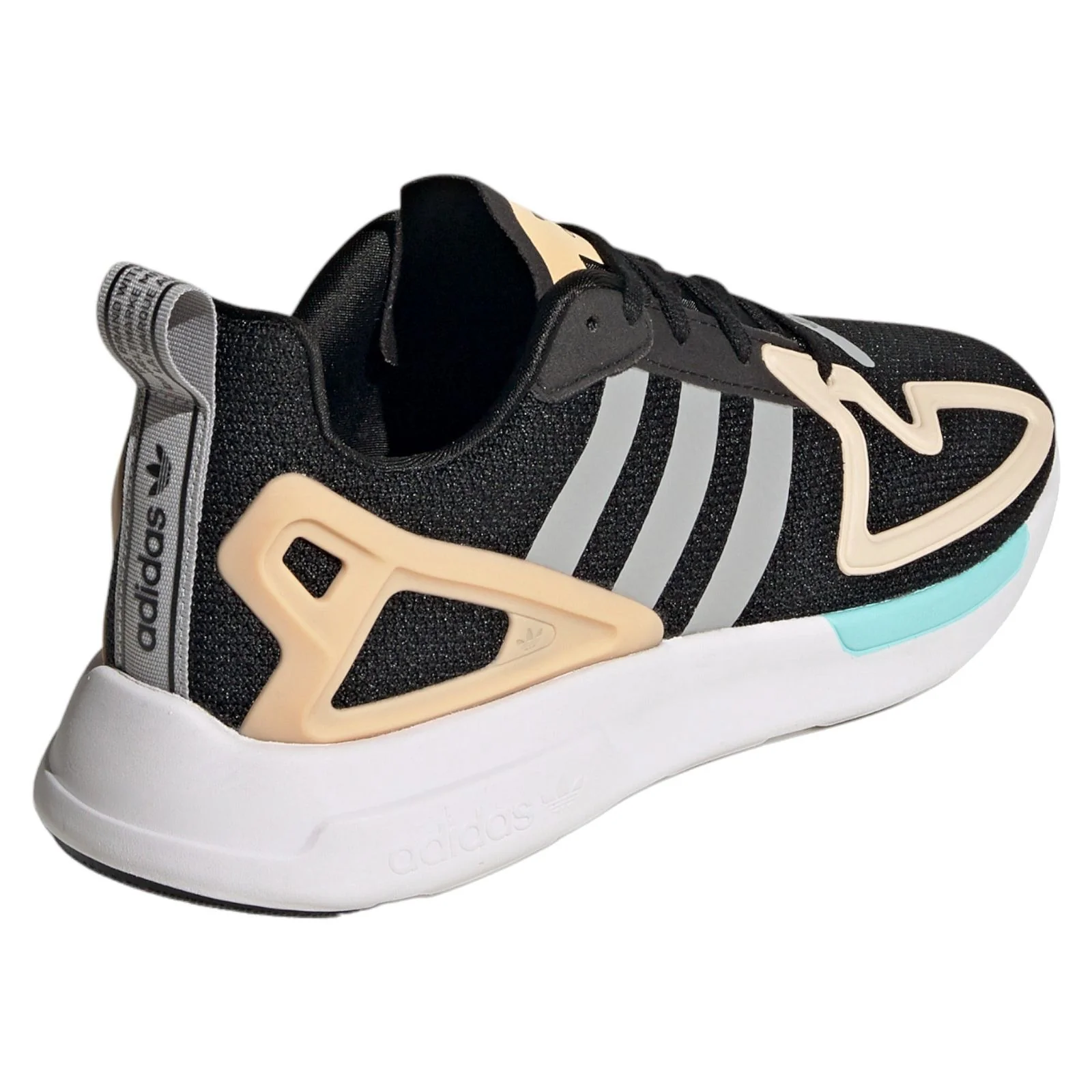 adidas Originals Womens ZX 2K Flux Trainers - Black - Image 3