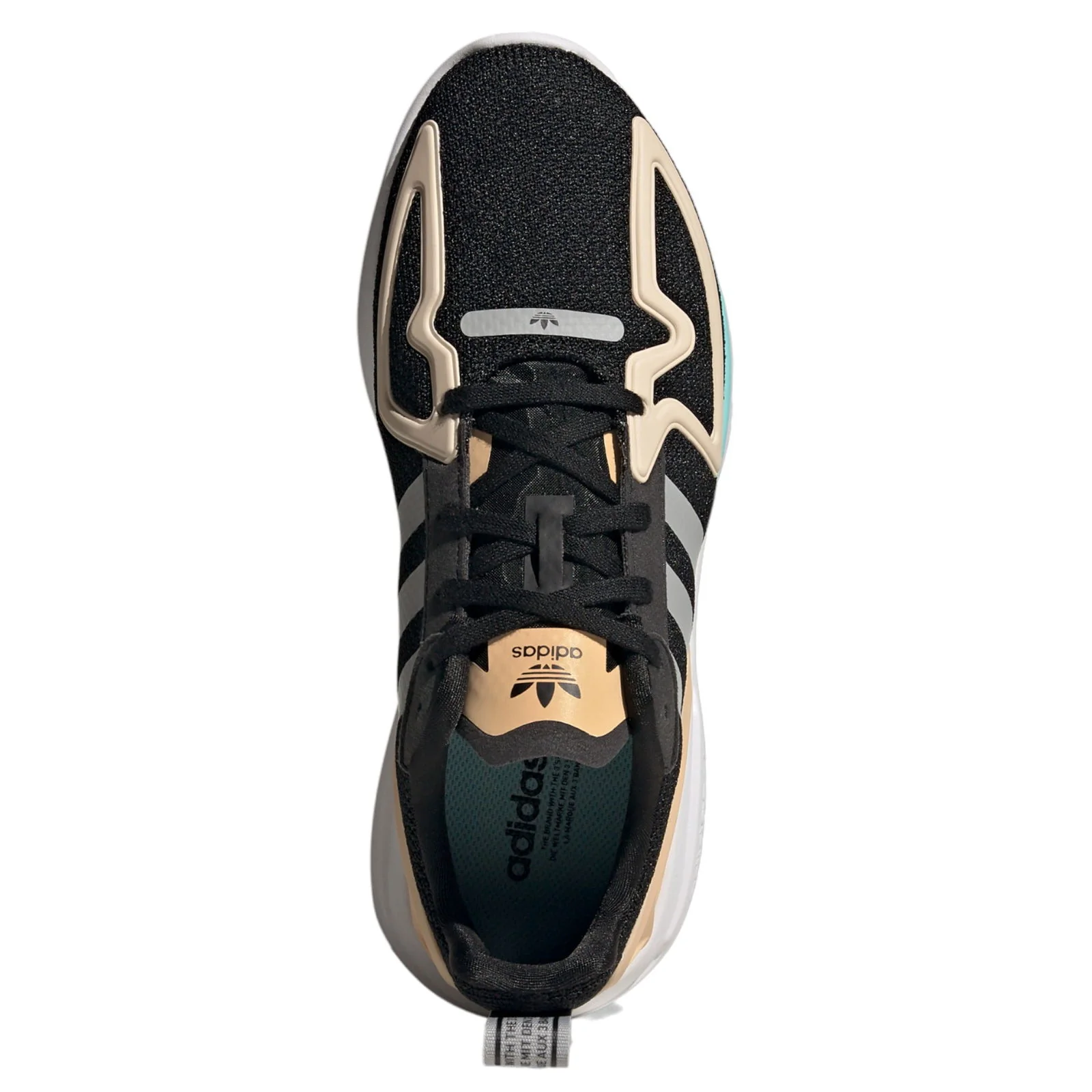 adidas Originals Womens ZX 2K Flux Trainers - Black - Image 7