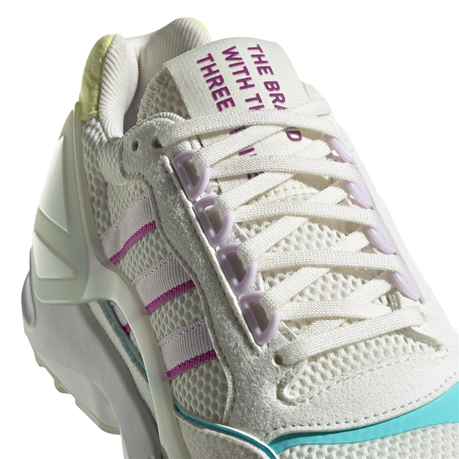 adidas Originals Womens ZX Wavian Shoes - Off White / Sonic Fuchsia - Image 4