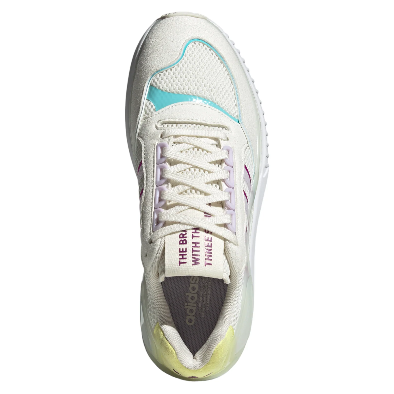 adidas Originals Womens ZX Wavian Shoes - Off White / Sonic Fuchsia - Image 6