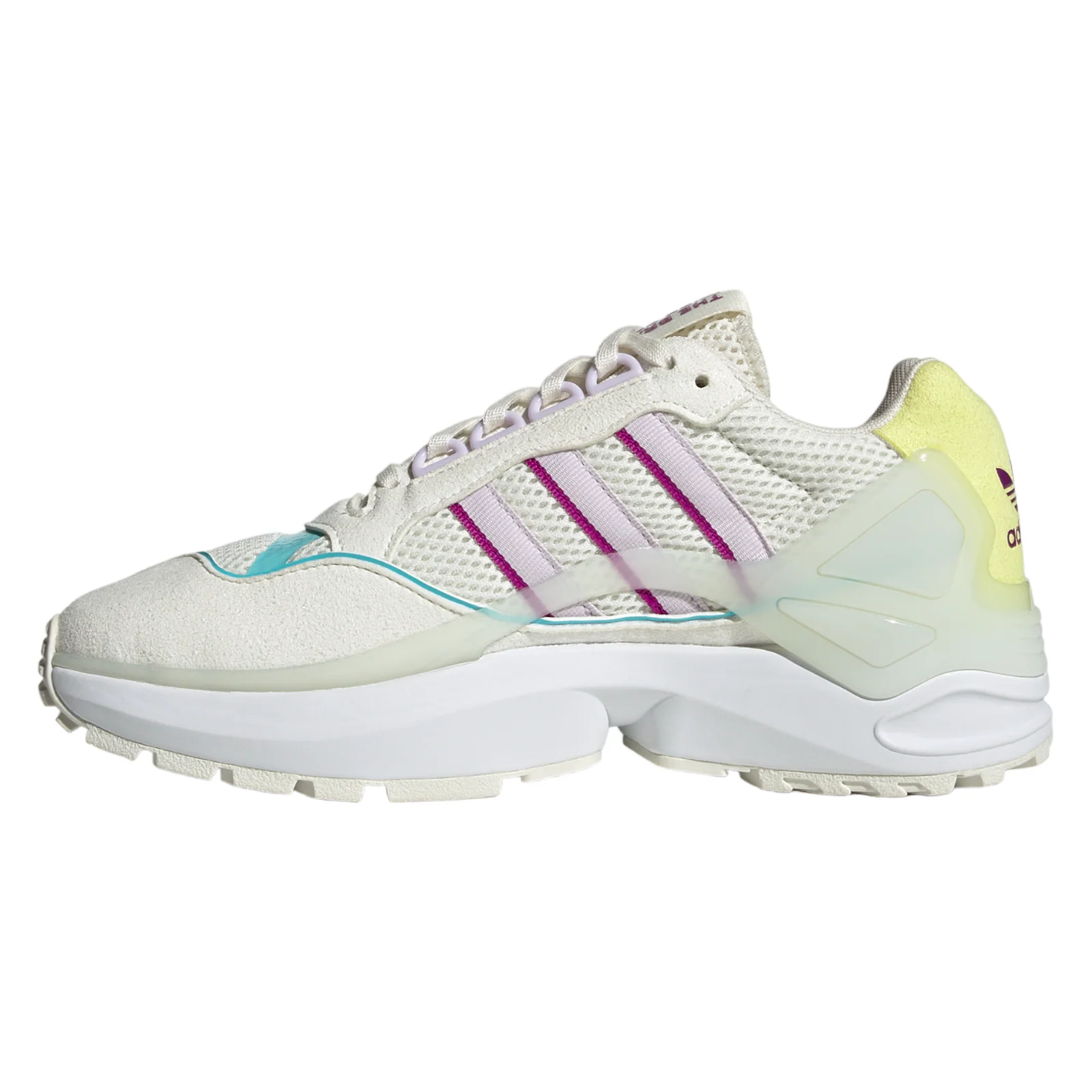 adidas Originals Womens ZX Wavian Shoes - Off White / Sonic Fuchsia - Image 8