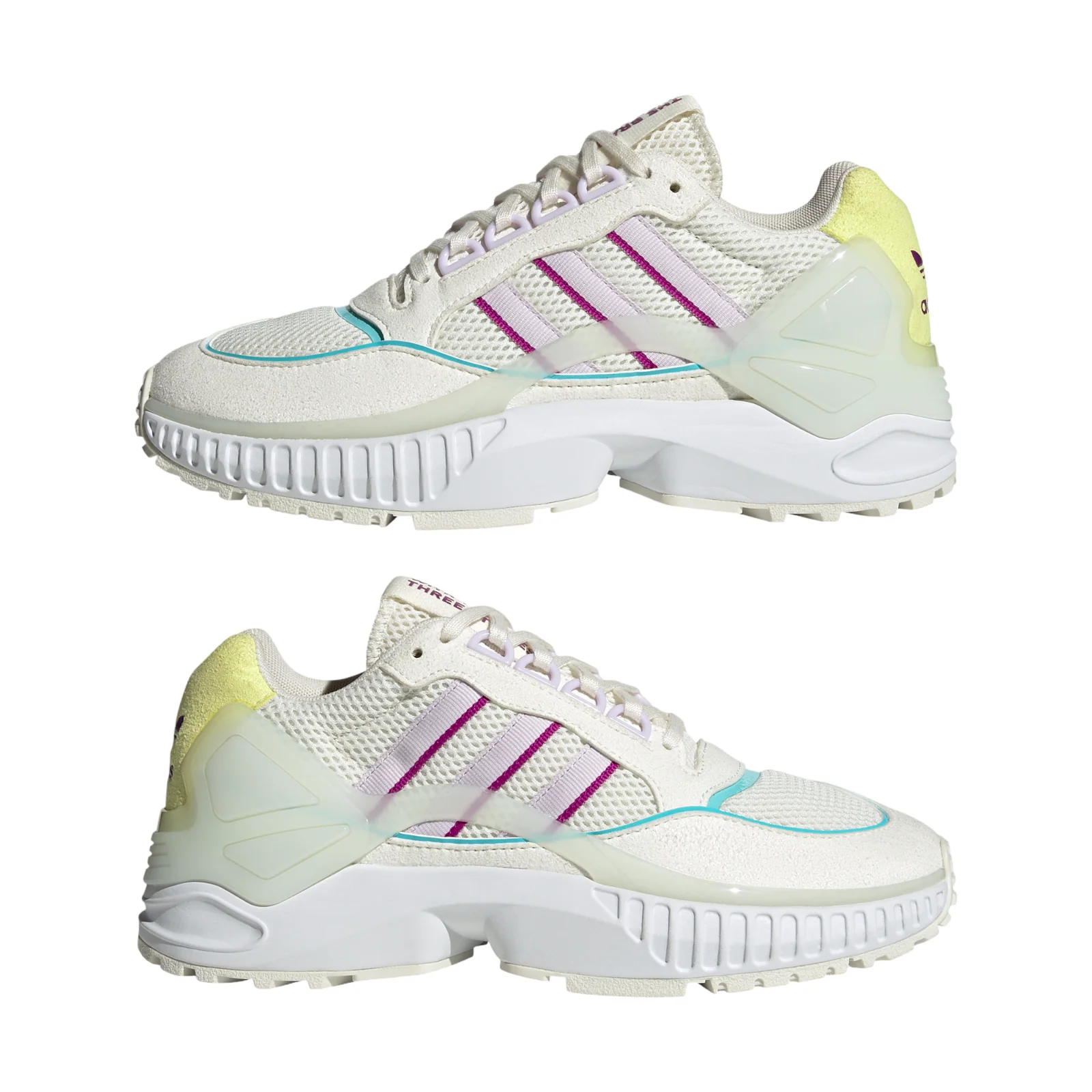 adidas Originals Womens ZX Wavian Shoes - Off White / Sonic Fuchsia - Image 9
