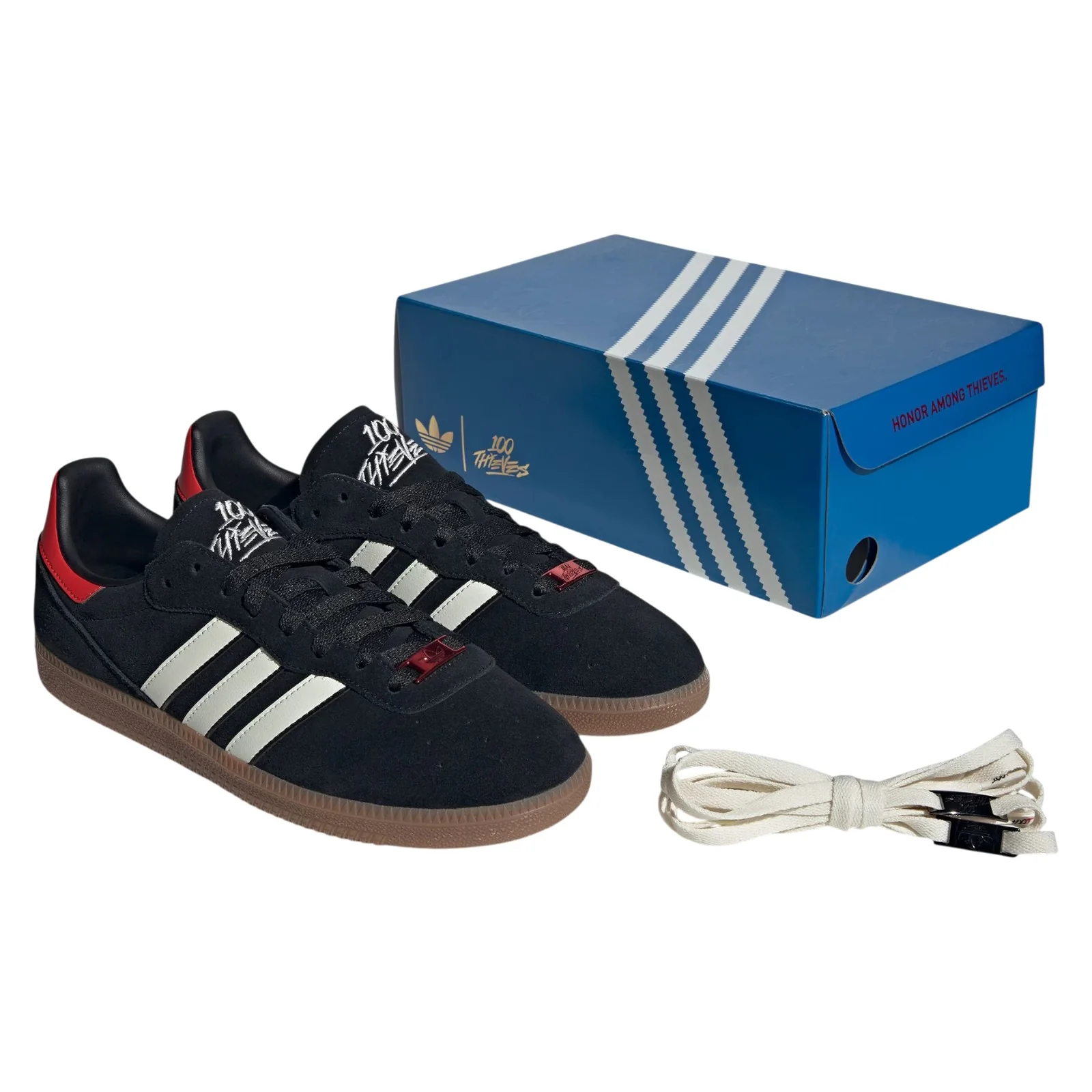 adidas Originals x 100 Thieves Palos Hills Shoes - Black - Image 7