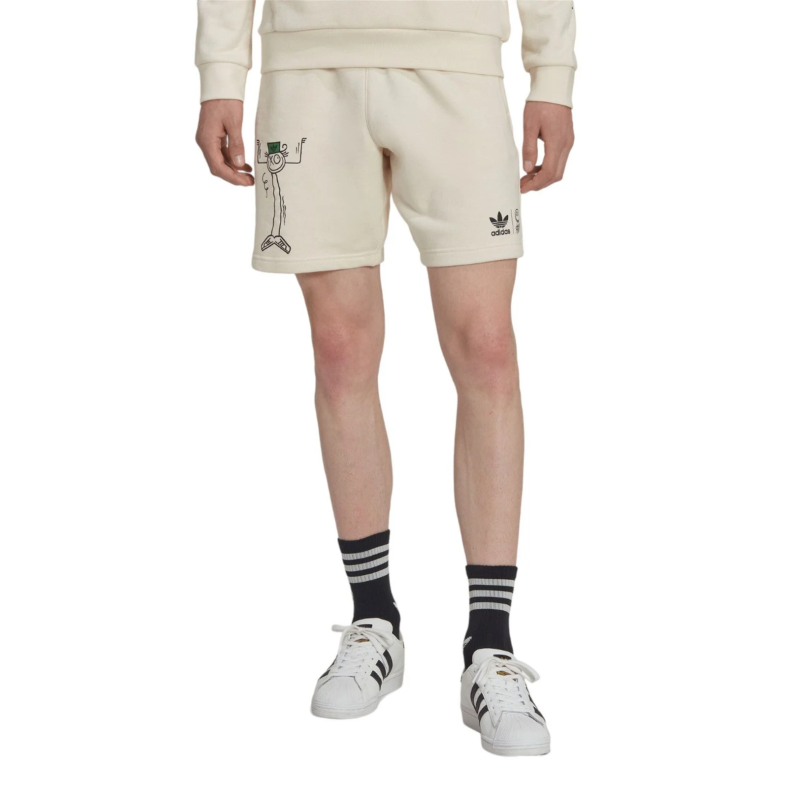 adidas Originals x André Saraiva Sweat Shorts - White - Image 2