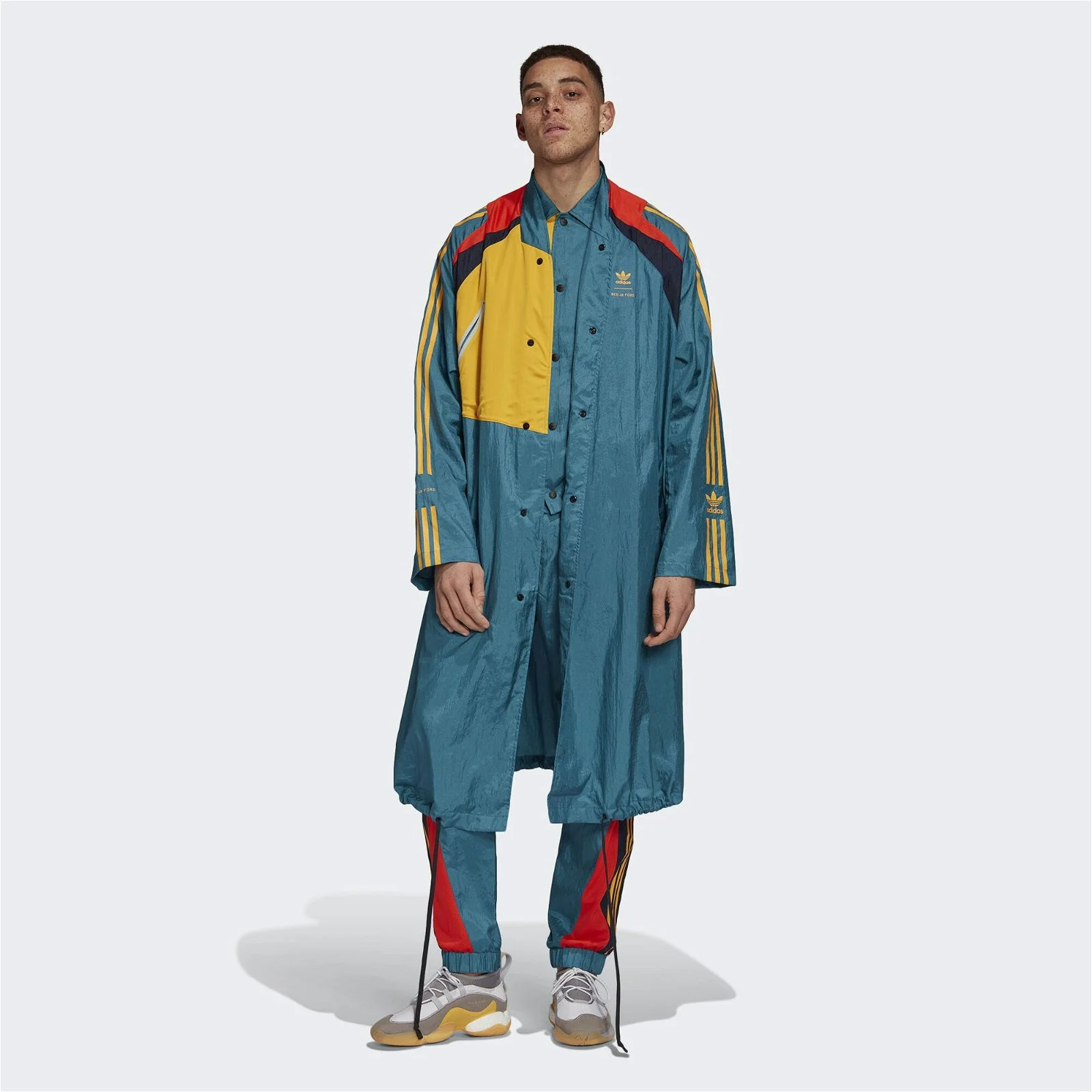 adidas Originals X Bed J.W. Ford Long Coat - Green - Image 3