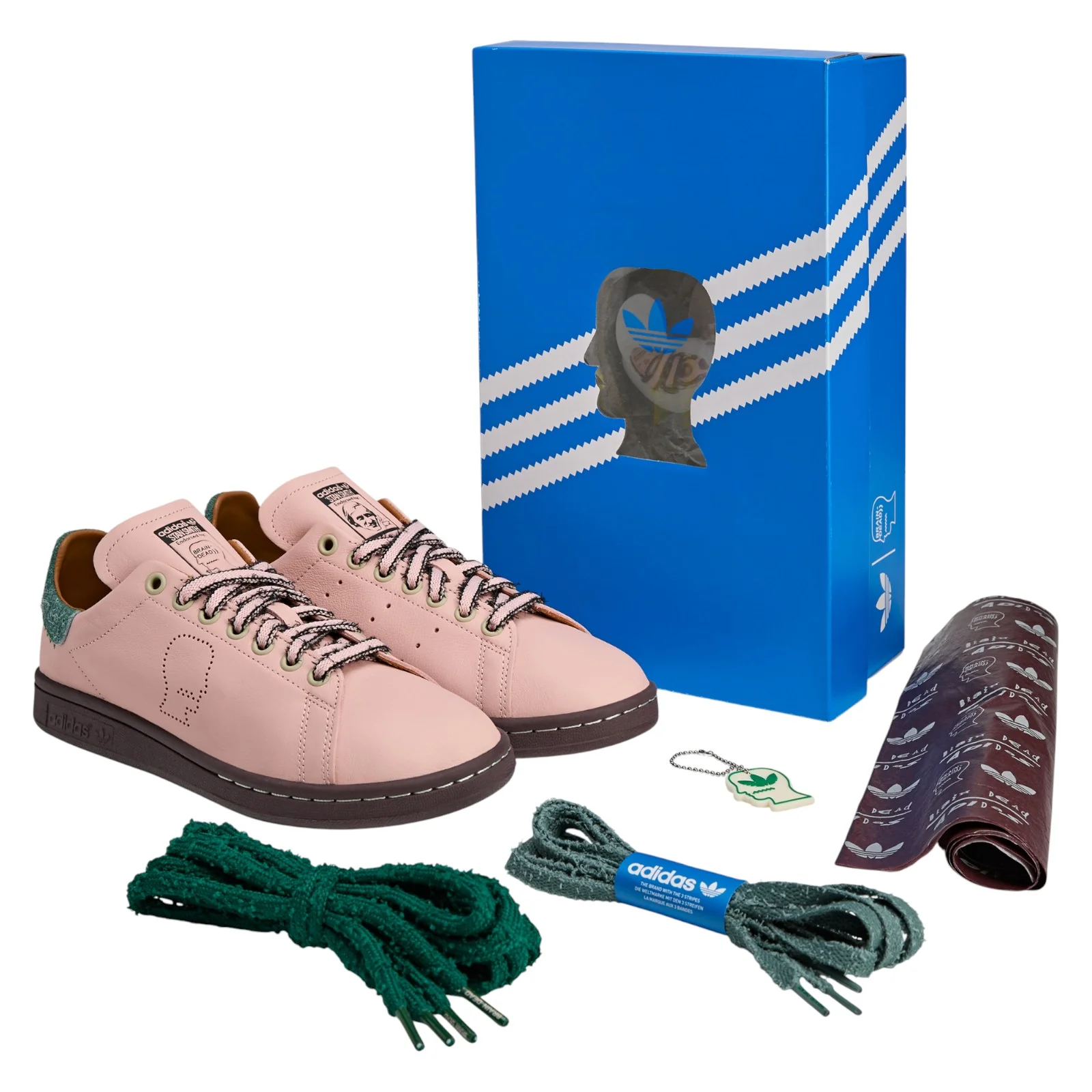adidas Originals x Brain Dead Stan Smith Trainers - Pink - Image 9
