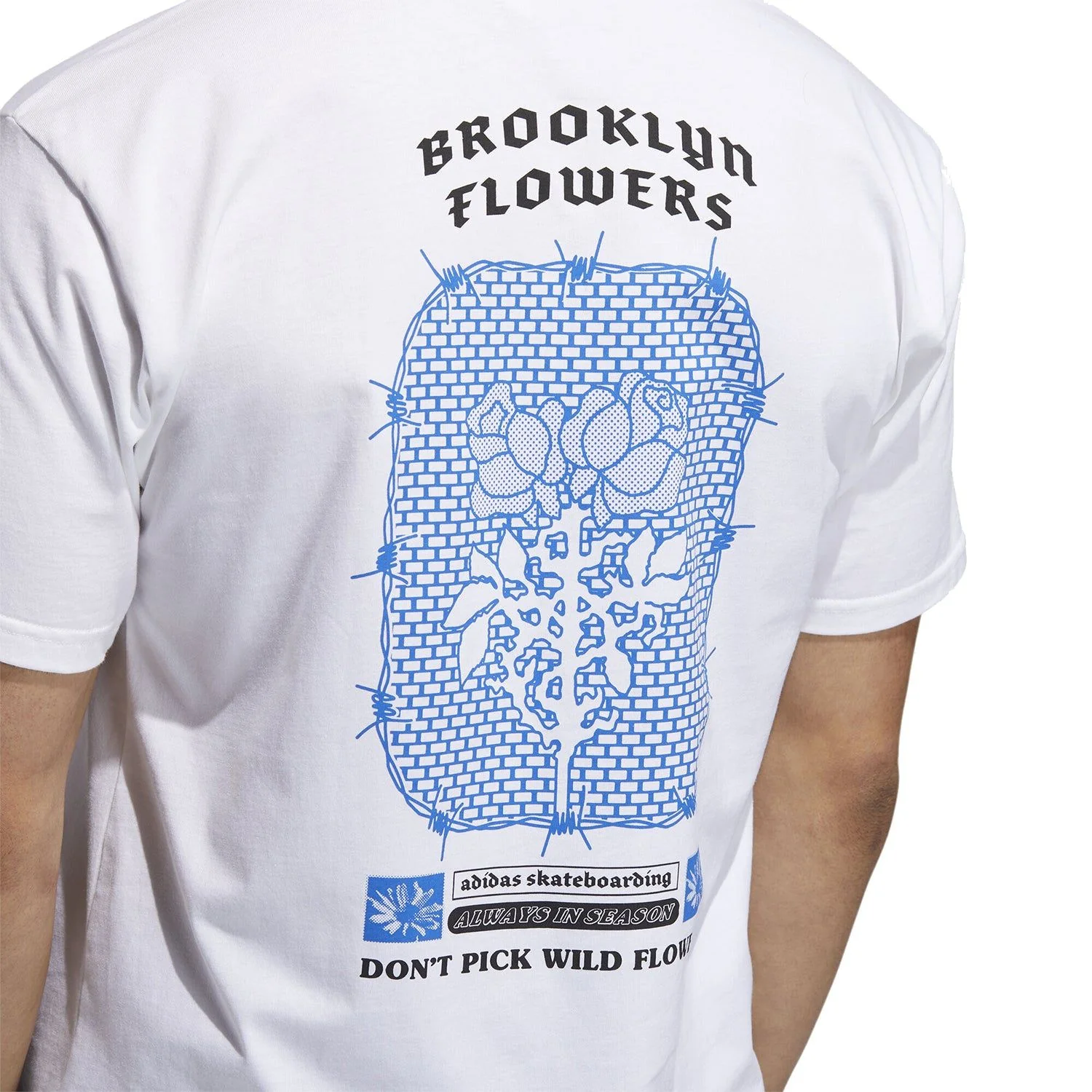 adidas Originals x Brooklyn Flowers Tee - White - Image 3