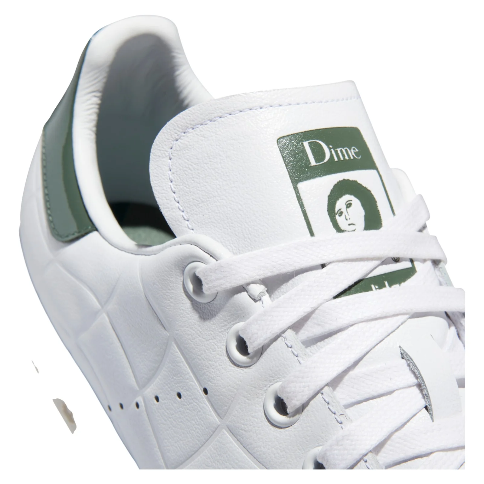 adidas Originals x Dime Stan Smith Shoes - White / Green - Image 3