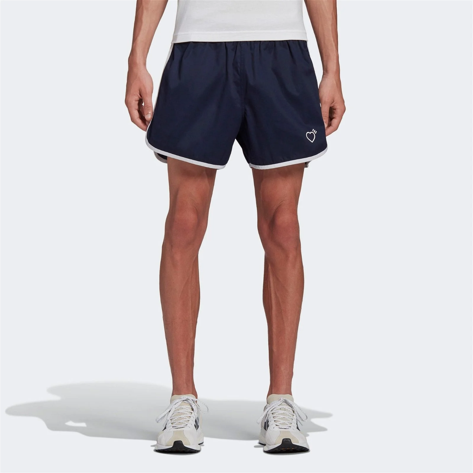 adidas Originals x Human Made Run Shorts - Navy - Image 3