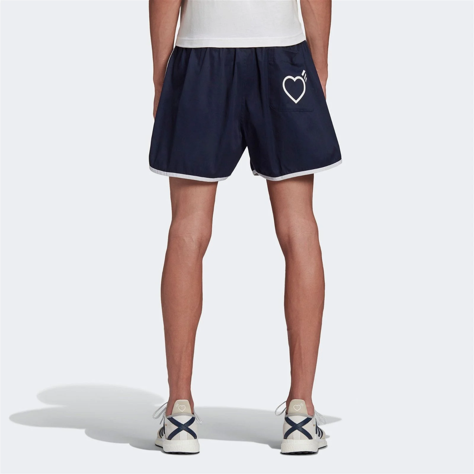 adidas Originals x Human Made Run Shorts - Navy - Image 4