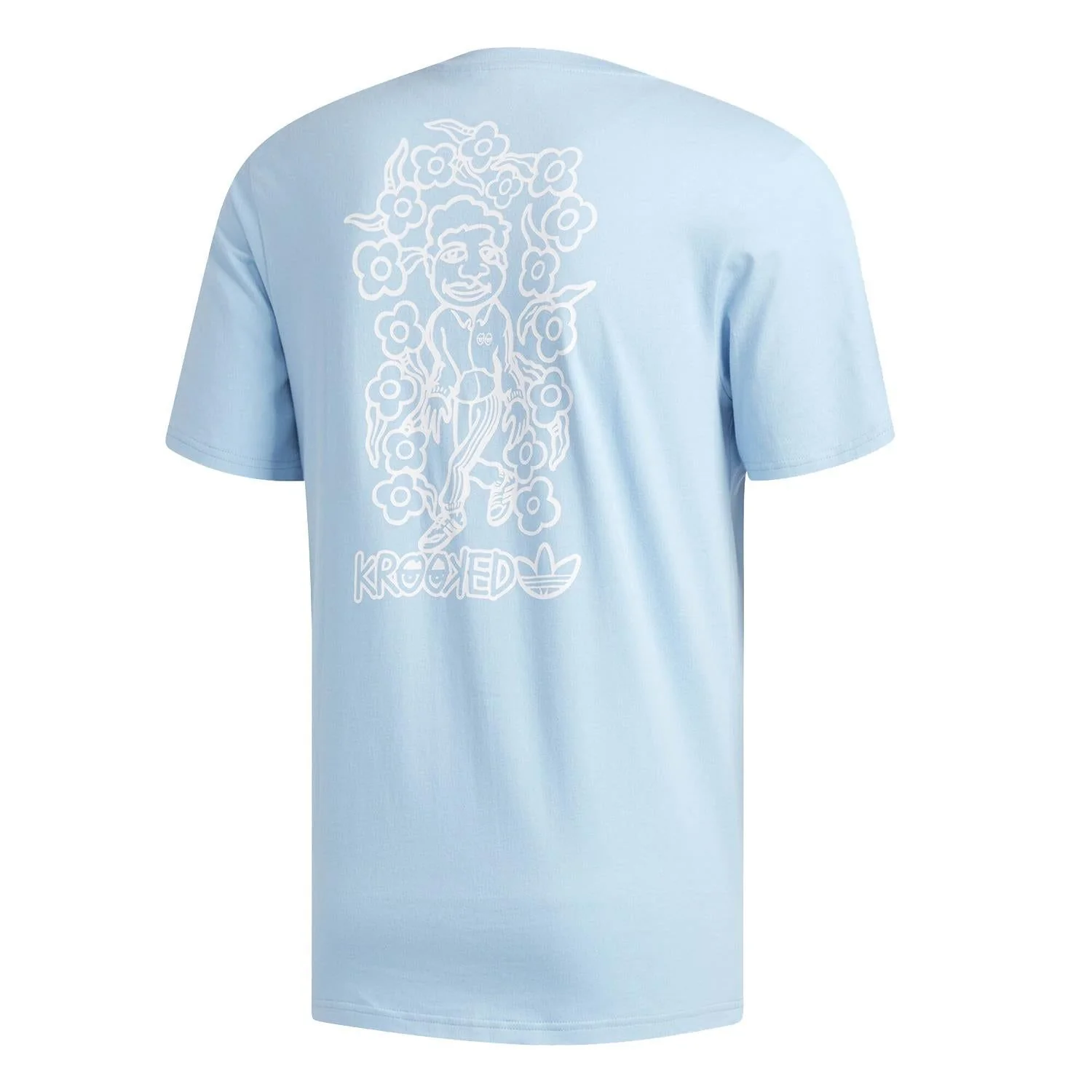 adidas Originals x Krooked T Shirt - Blue - Image 2