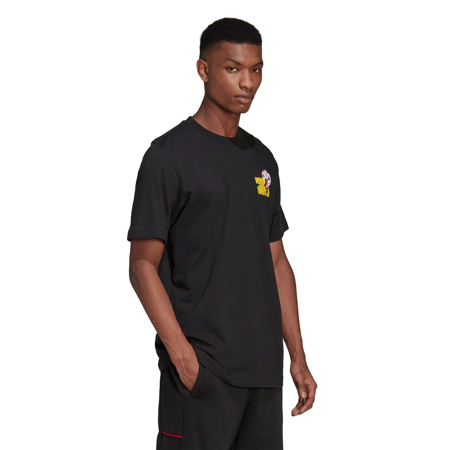 adidas Originals x Manchester United Retro 90s Graphic Tee - Black - Image 6