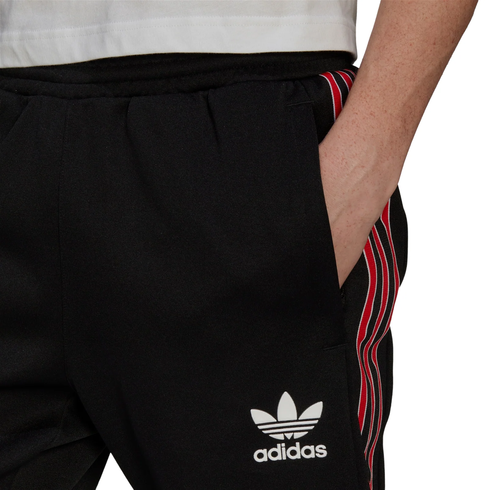 adidas Originals x Manchester United Retro 90s Track Pant - Black - Image 5