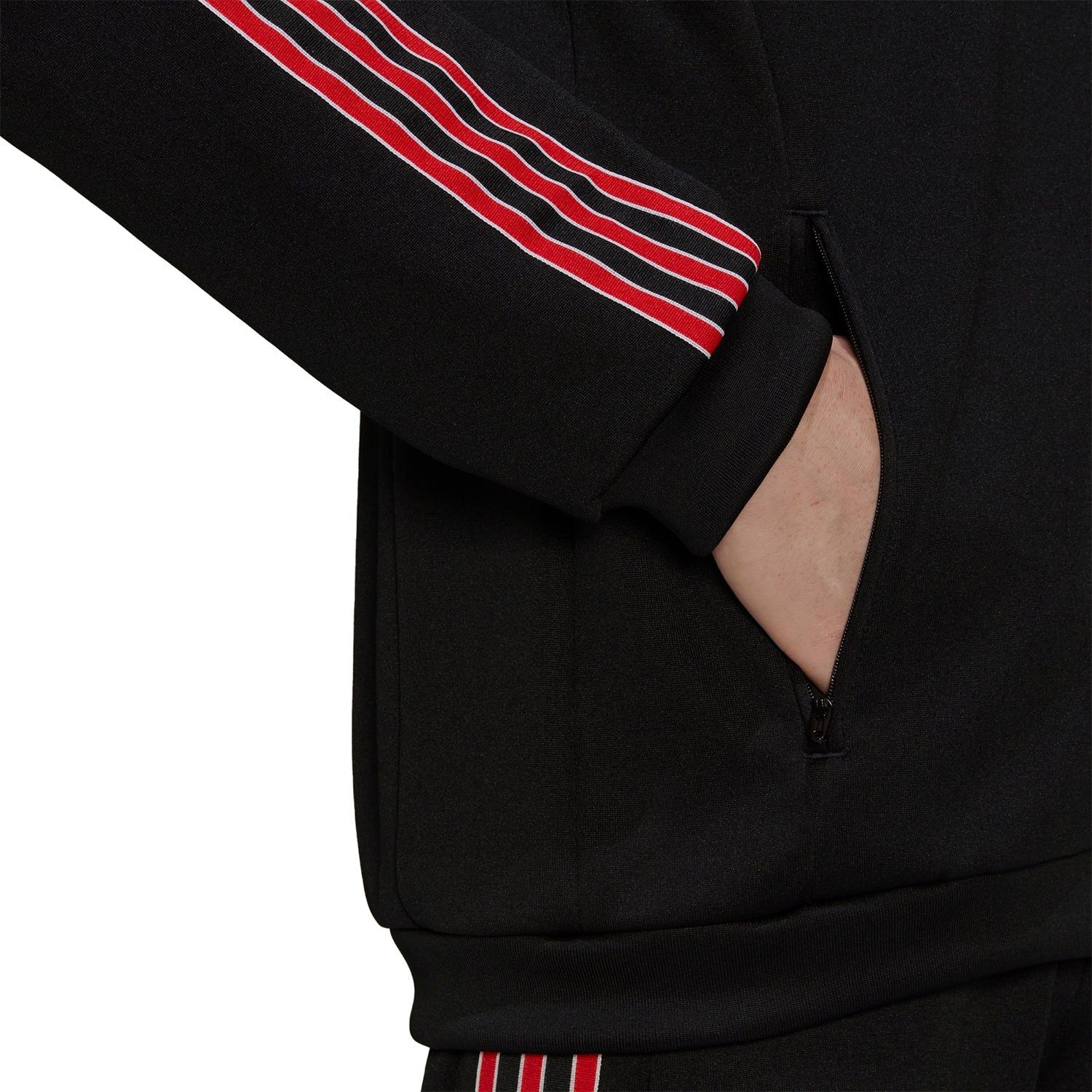 adidas Originals x Manchester United Retro 90s Track Top - Black - Image 6