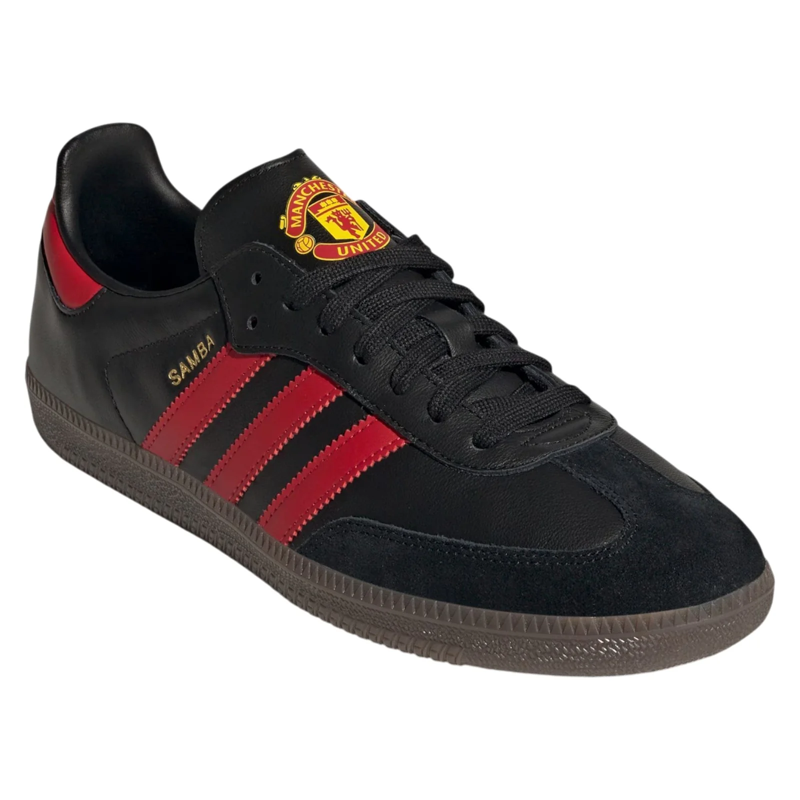 adidas Originals x Manchester United Samba Team Shoes - Black / Real Red - Image 2