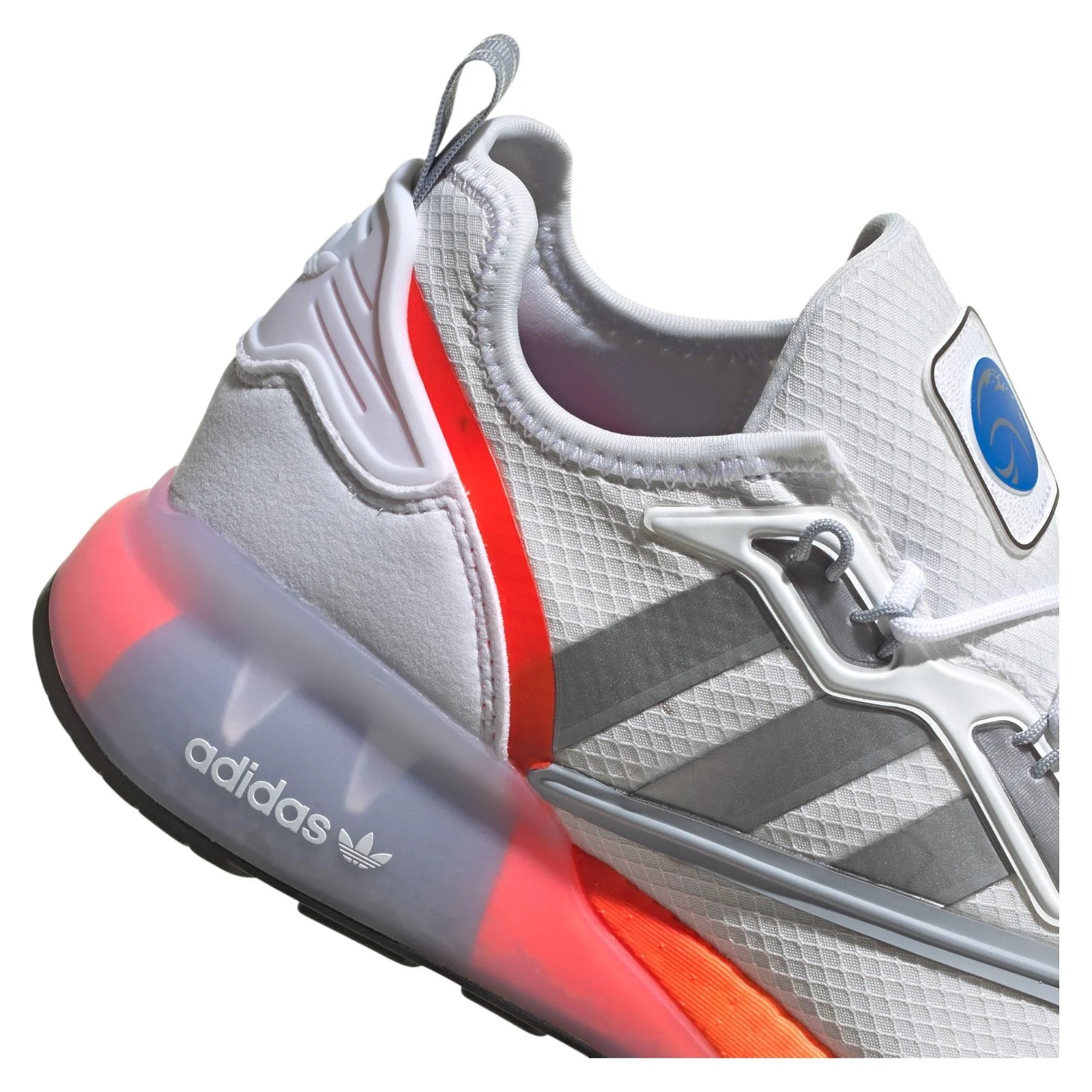 adidas Originals x Nasa ZX 2K Boost Trainers - Cloud White / Silver Metallic - Image 4