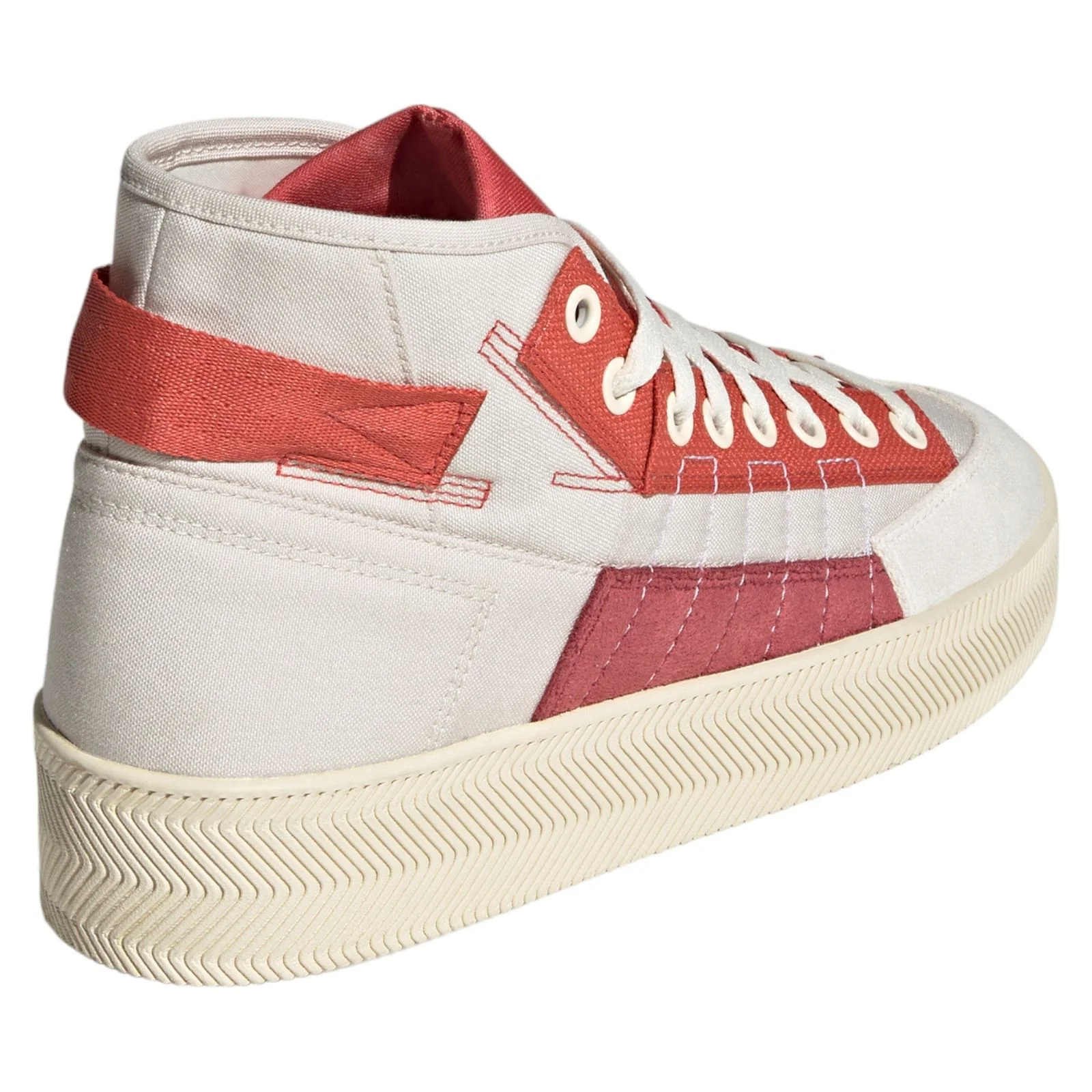 adidas Originals x Parley Nizza Hi Trainers - Chalk White Red - Image 3