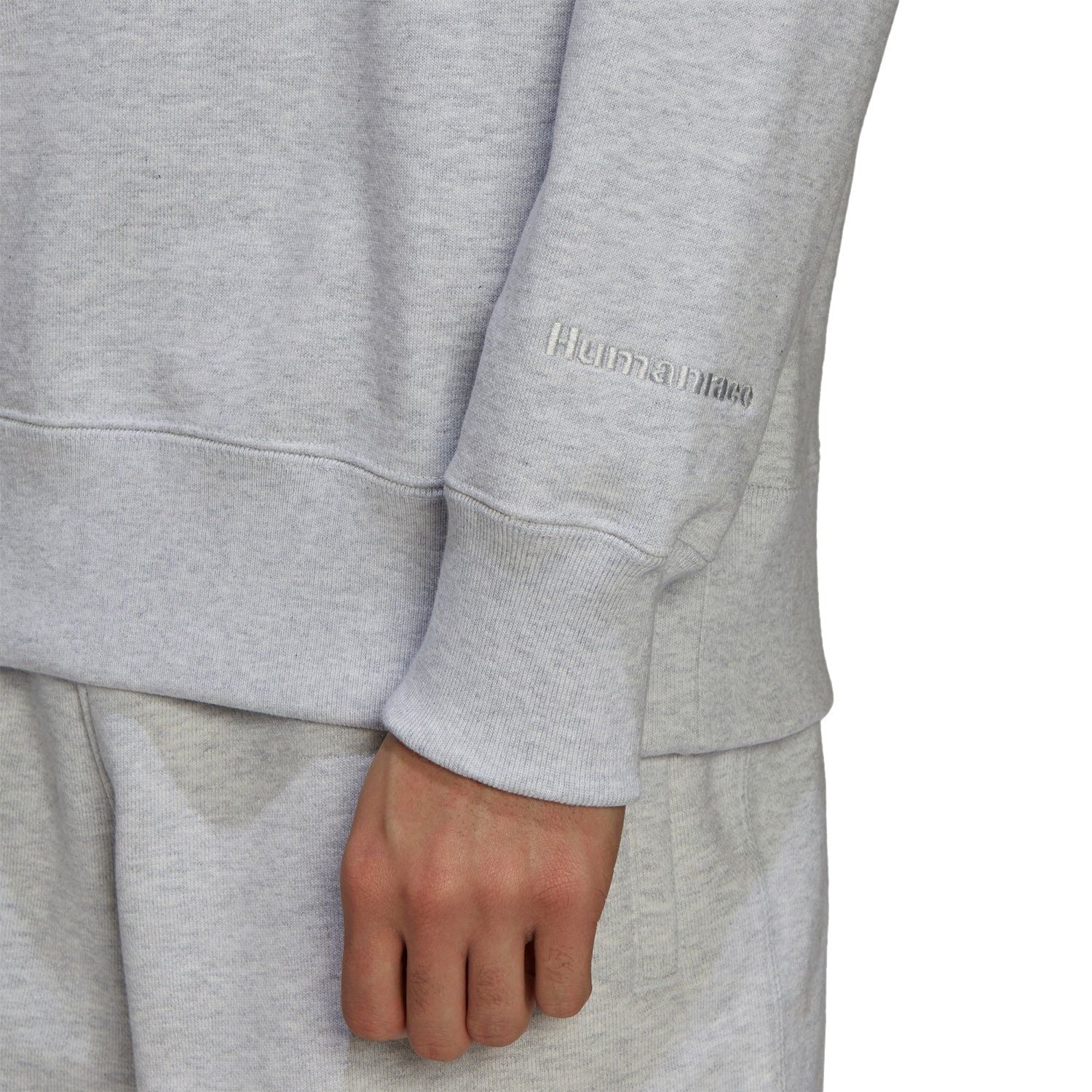 adidas Originals x Pharrell Williams Basics Crew Sweat - Grey - Image 4