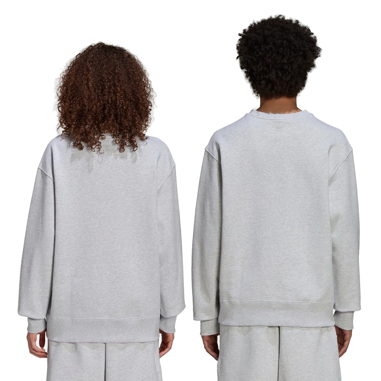 adidas Originals x Pharrell Williams Basics Crew Sweat - Grey - Image 5