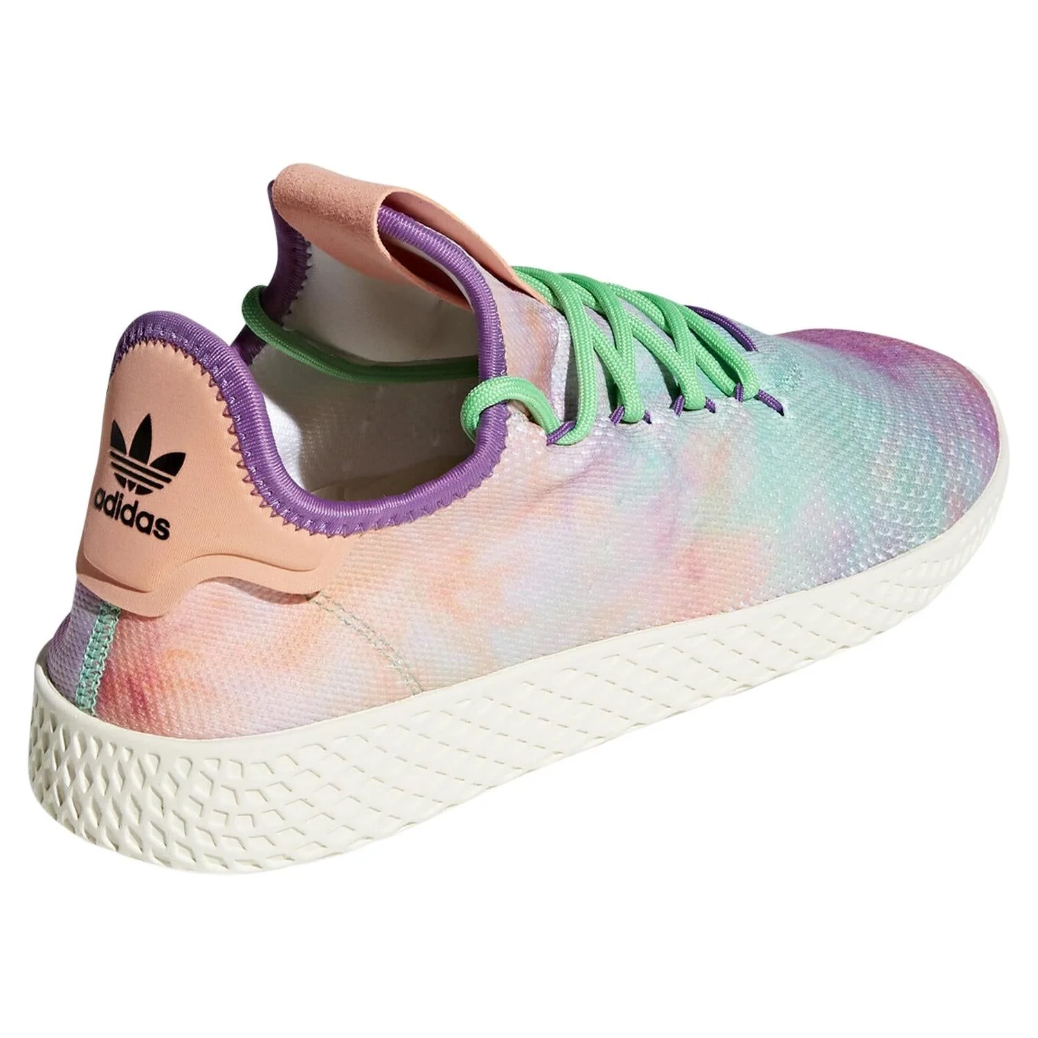 adidas Originals X Pharrell Williams Hu Tennis Hu 'holi Powder Dye' Trainers - Chalk Coral - Image 6